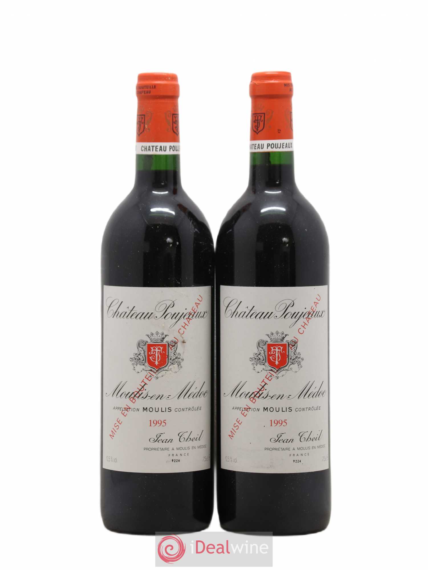 Château Poujeaux 1995 - Lot de 2 bouteilles - 0