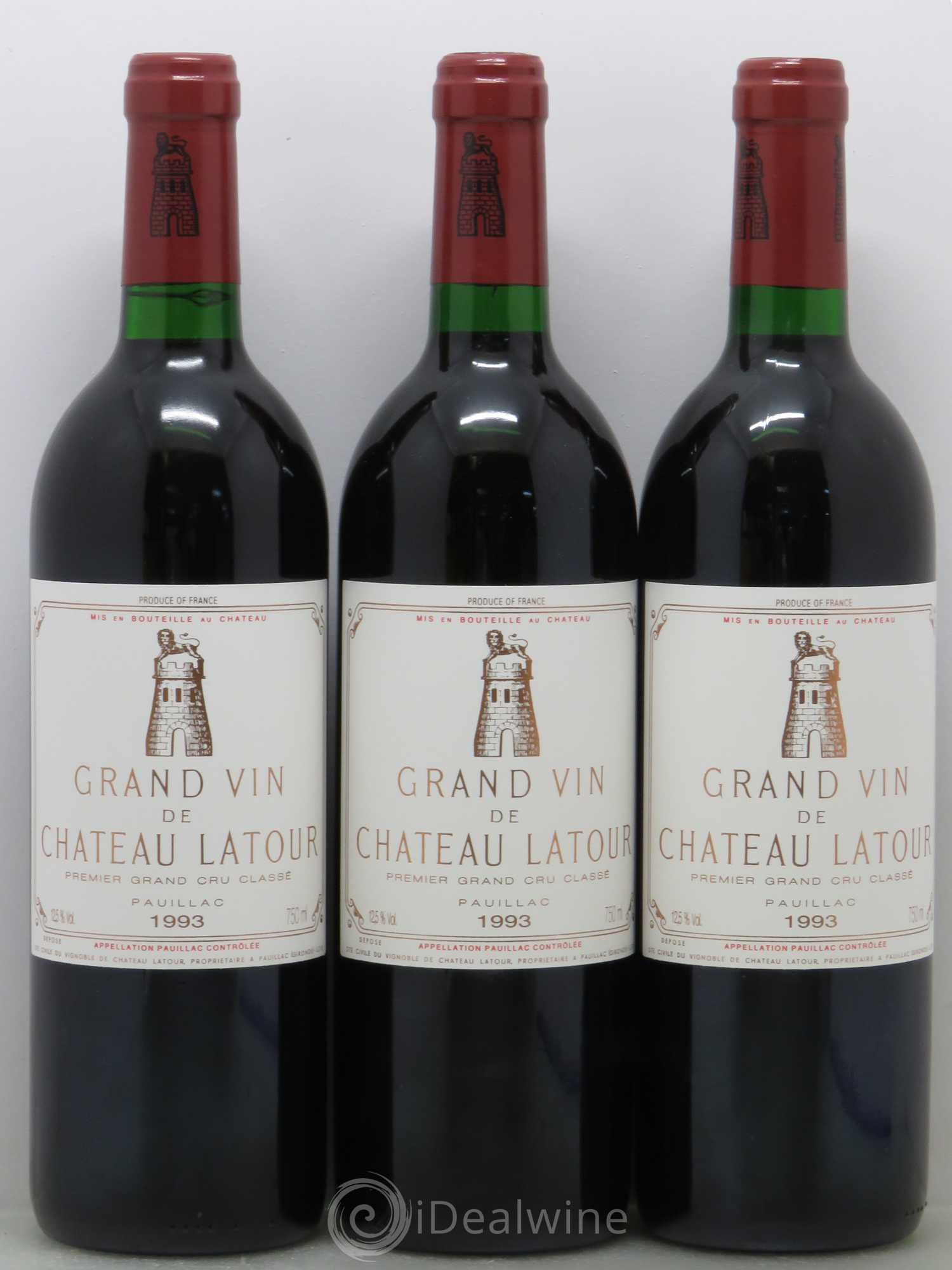 Château Latour 1er Grand Cru Classé 1993 - Lot de 6 bouteilles - 1