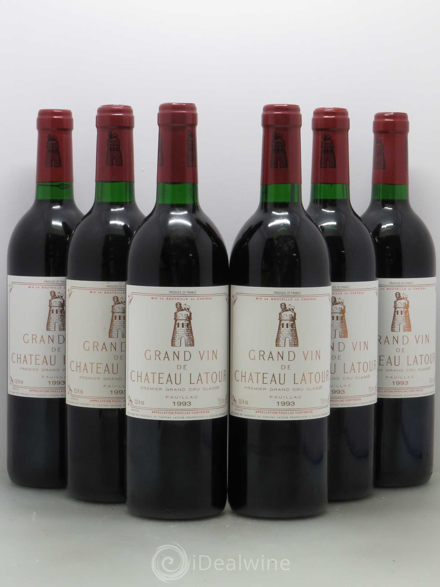 Château Latour 1er Grand Cru Classé 1993 - Lot de 6 bouteilles - 0