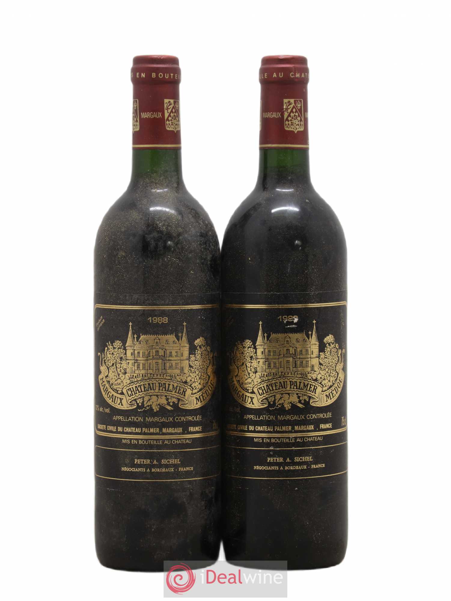 Château Palmer 3ème Grand Cru Classé 1988 - Lot de 2 bouteilles - 0