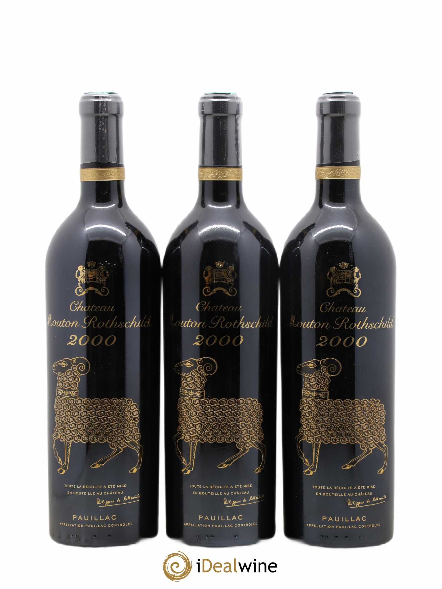 Château Mouton Rothschild 1er Grand Cru Classé 2000 - Lot de 2 bouteilles - 3