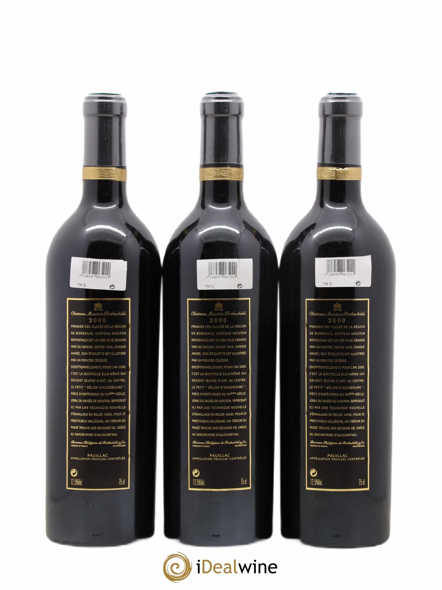 Château Mouton Rothschild 1er Grand Cru Classé 2000 - Lot de 2 bouteilles - 4