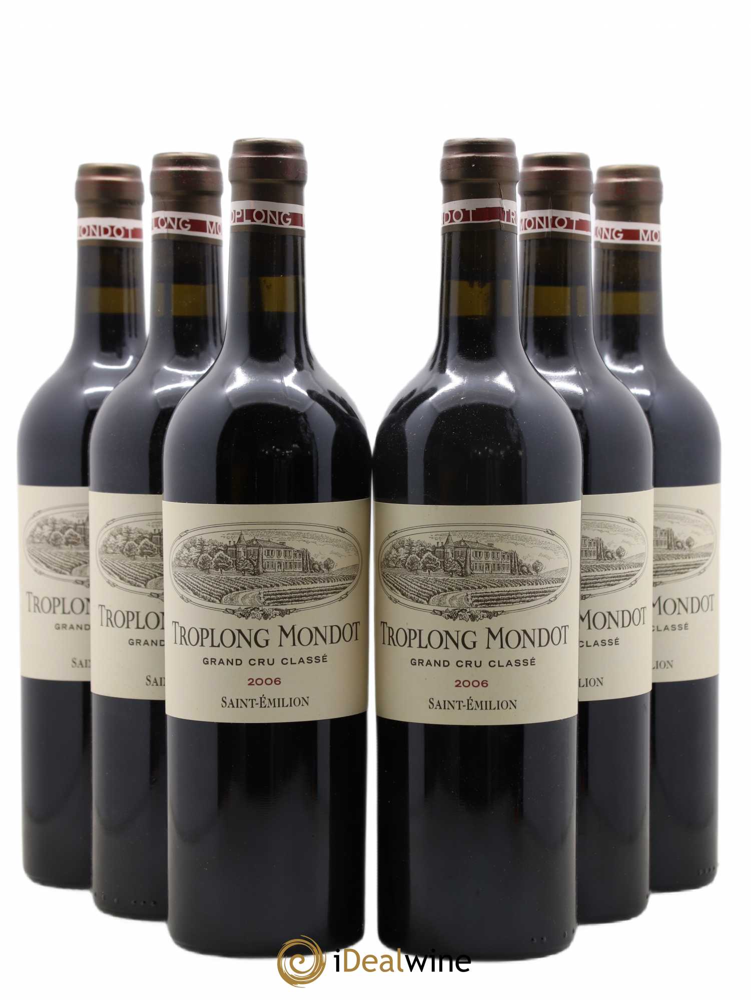 Château Troplong Mondot 1er Grand Cru Classé B 2006 - Lot de 6 bouteilles - 0