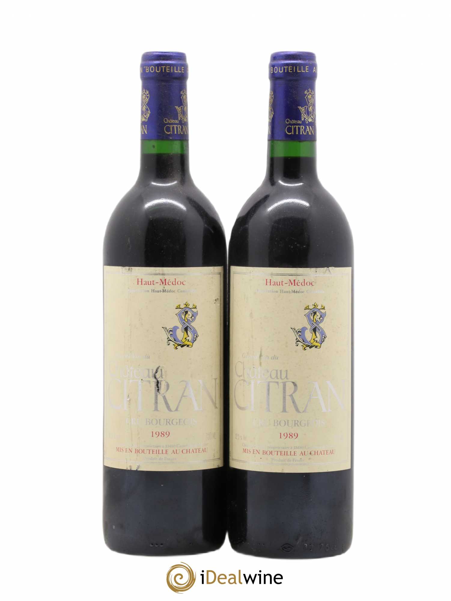 Château Citran Cru Bourgeois 1989 - Lot de 2 bouteilles - 0