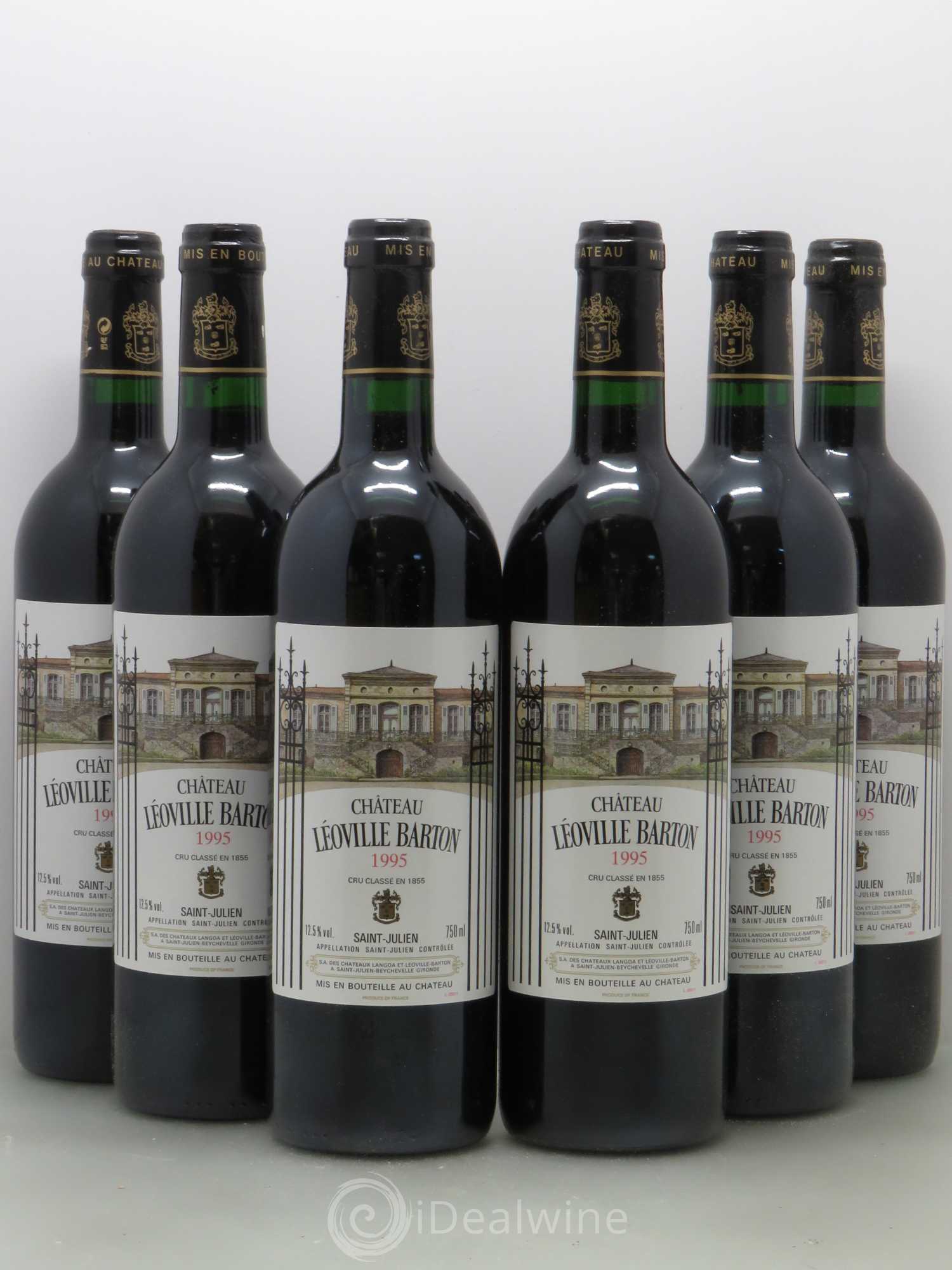 Château Léoville Barton 2ème Grand Cru Classé 1995 - Lot de 6 bouteilles - 0
