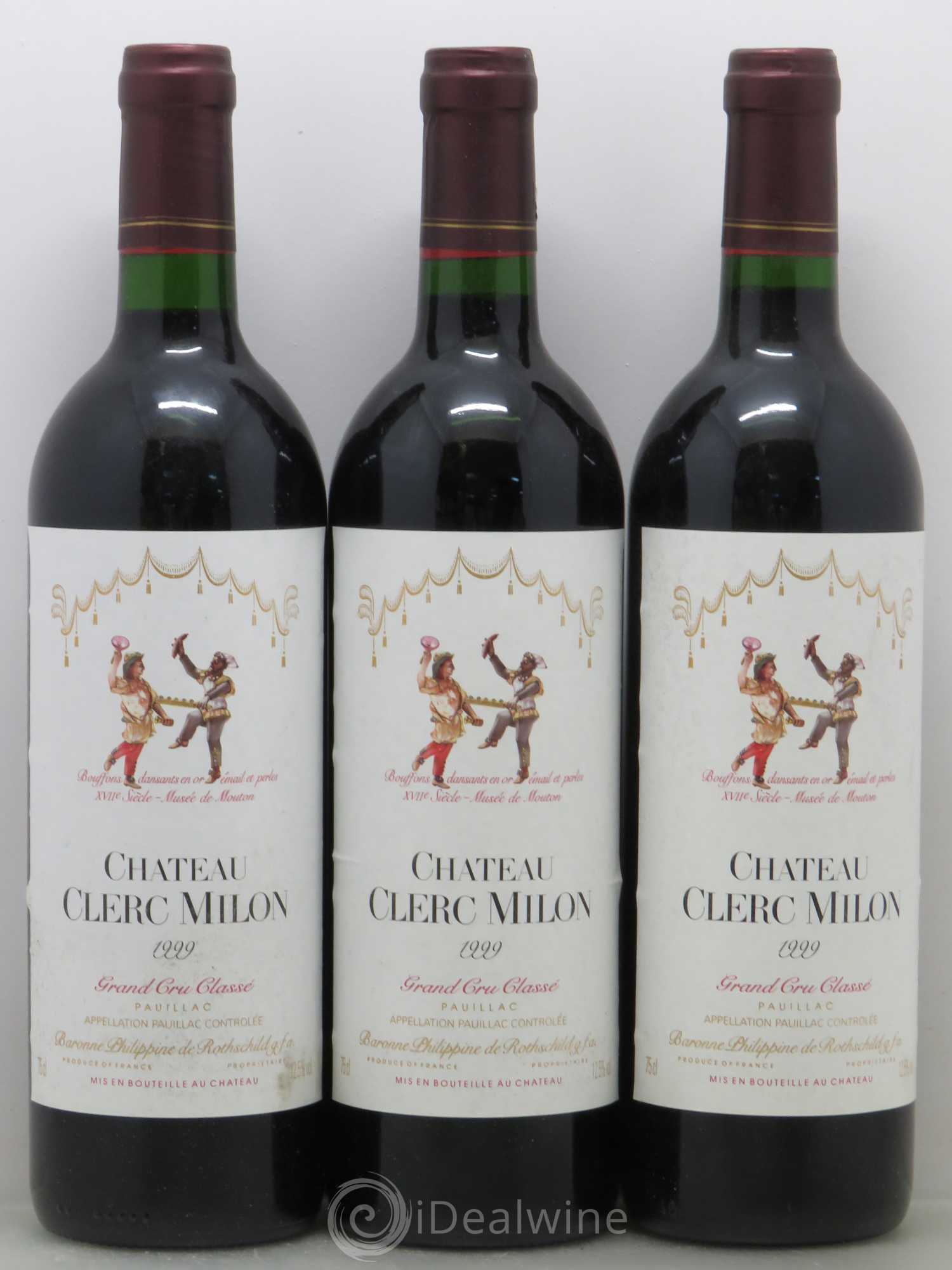 Château Clerc Milon 5ème Grand Cru Classé 1999 - Lot de 12 bouteilles - 2