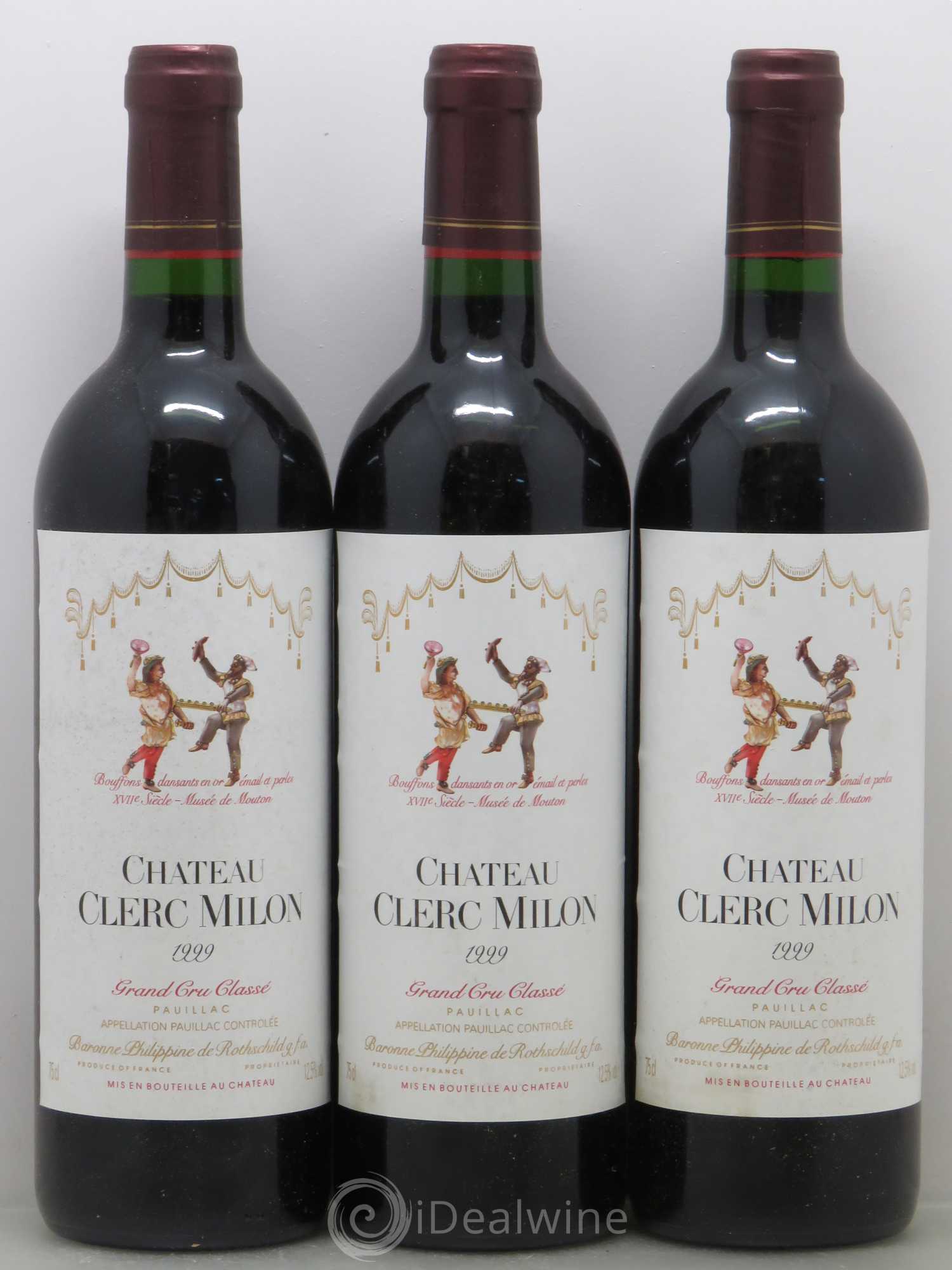 Château Clerc Milon 5ème Grand Cru Classé 1999 - Lot de 12 bouteilles - 3
