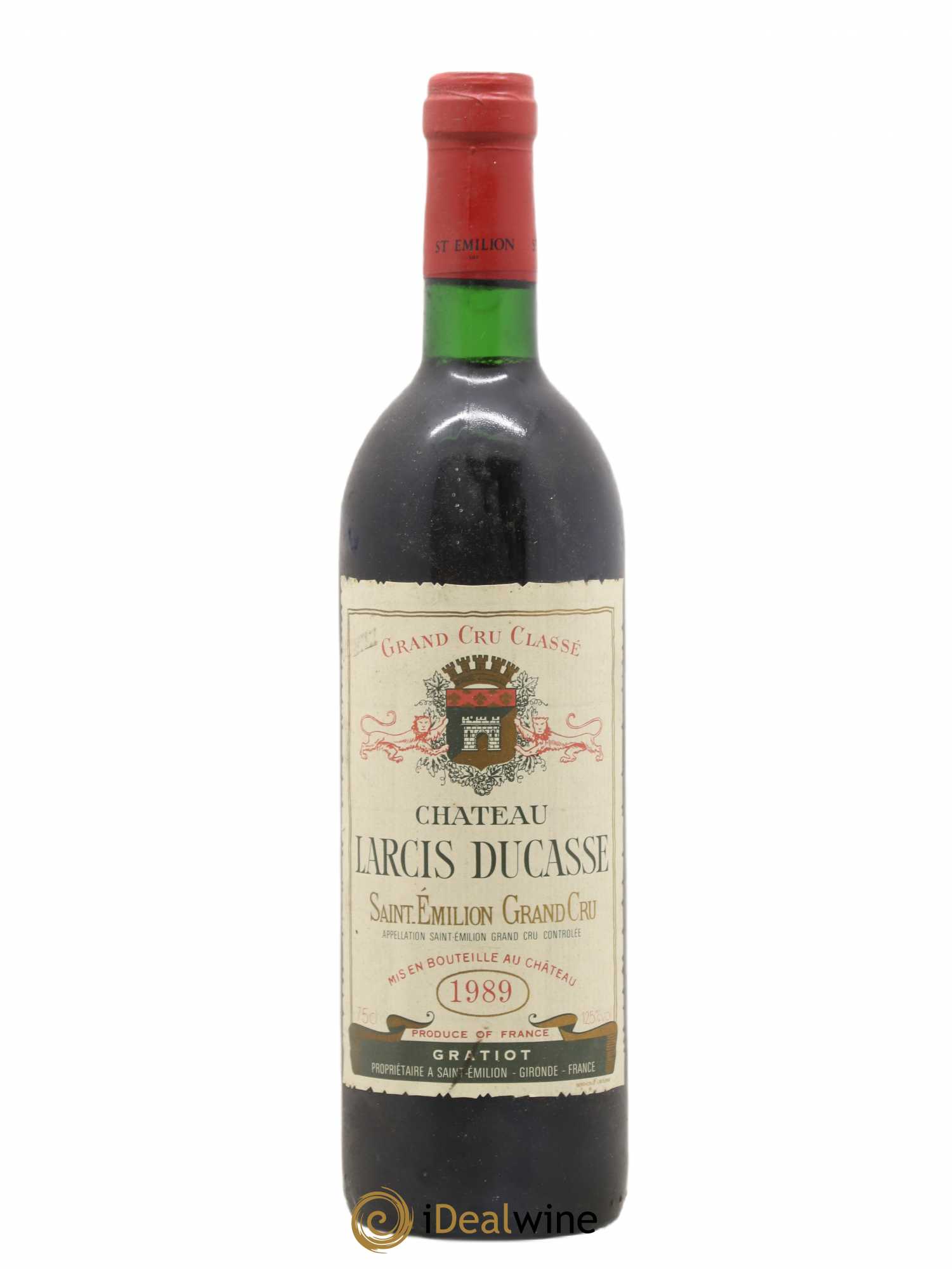 Château Larcis Ducasse 1er Grand Cru Classé B 1989 - Lot de 1 bouteille - 0