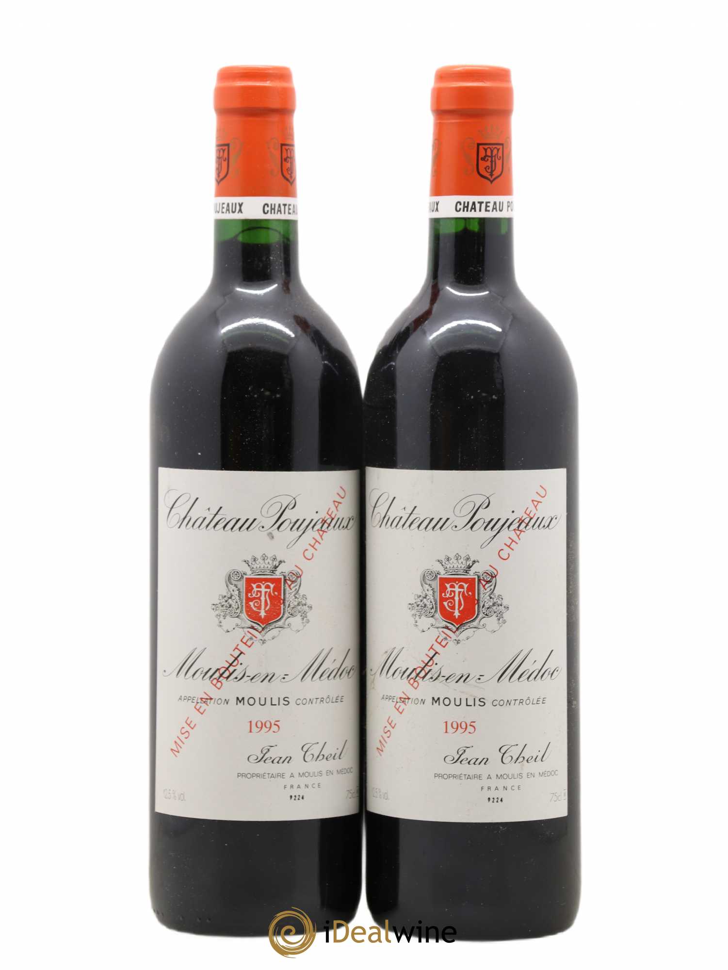 Château Poujeaux (sans prix de réserve) 1995 - Lot de 2 bouteilles - 0