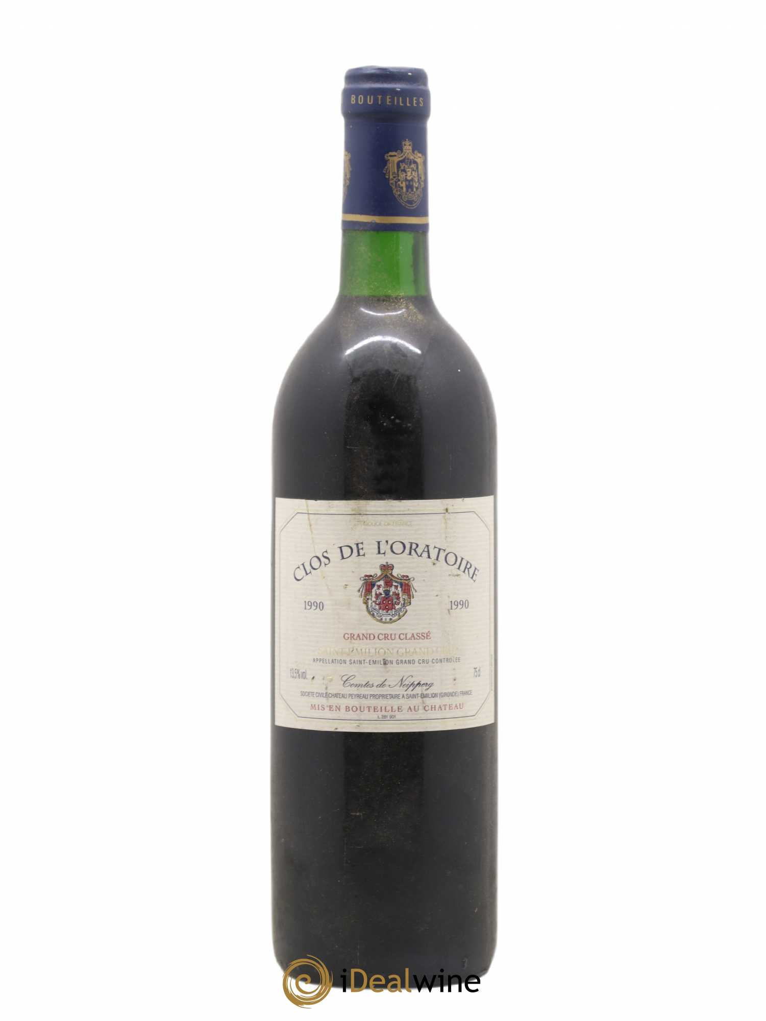 Clos de l'Oratoire Grand Cru Classé 1990 - Lot de 1 bouteille - 0
