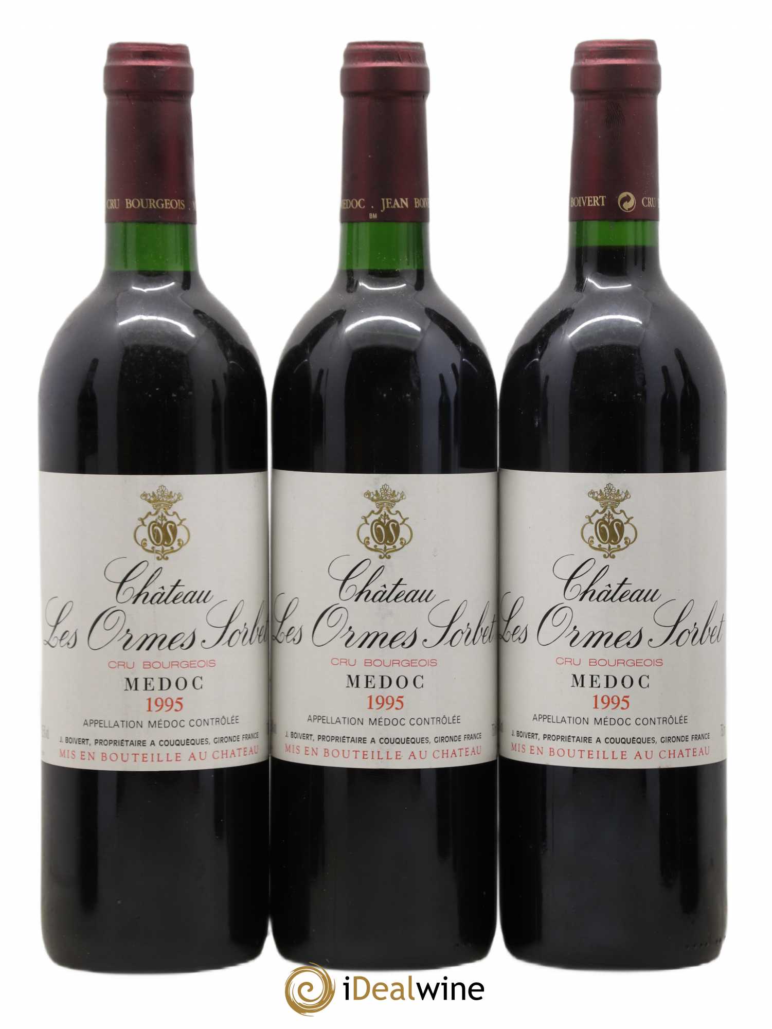 Château les Ormes Sorbet Cru Bourgeois (sans prix de réserve) 1995 - Lot de 6 bouteilles - 1