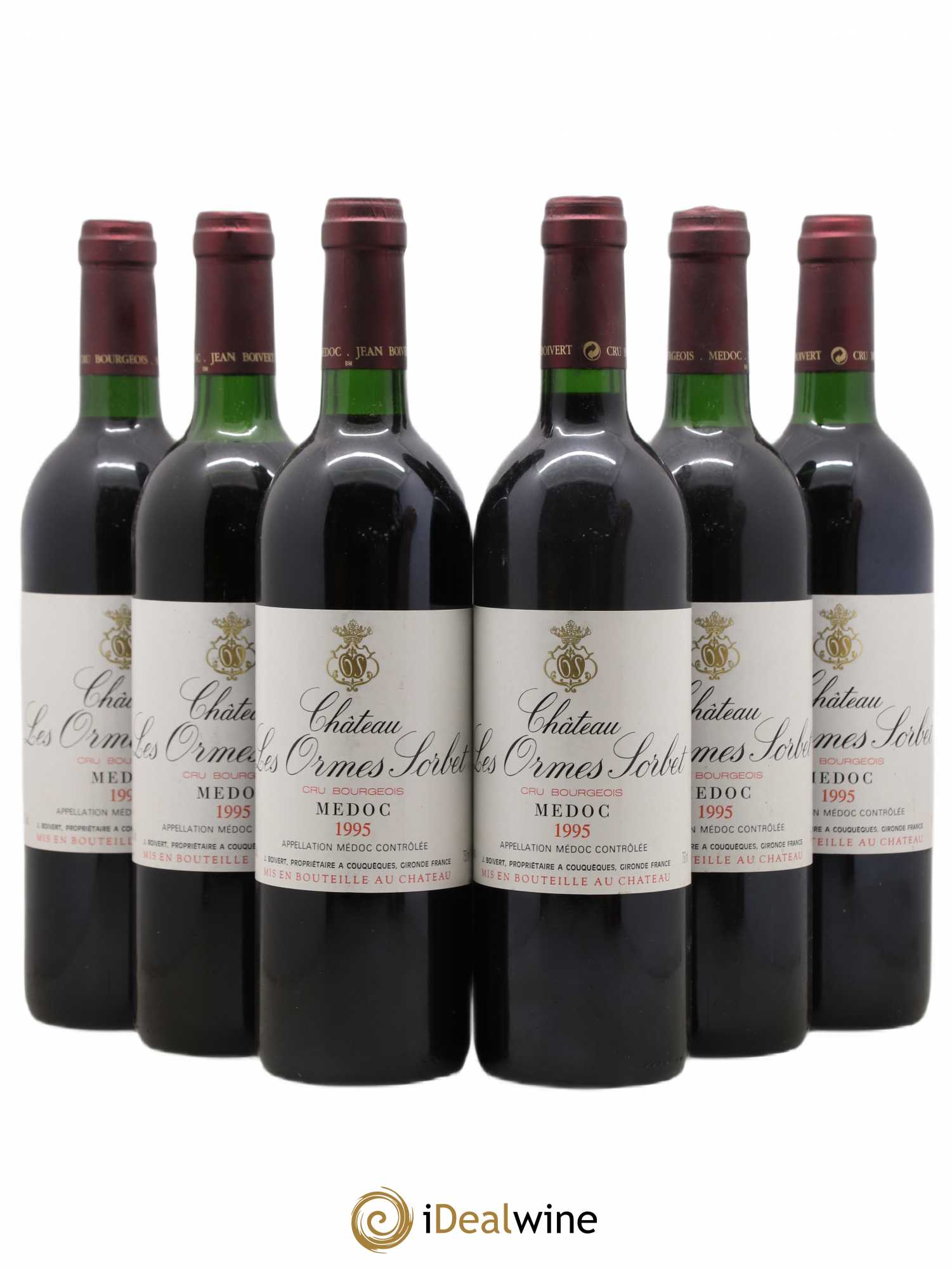 Château les Ormes Sorbet Cru Bourgeois (sans prix de réserve) 1995 - Lot de 6 bouteilles - 0