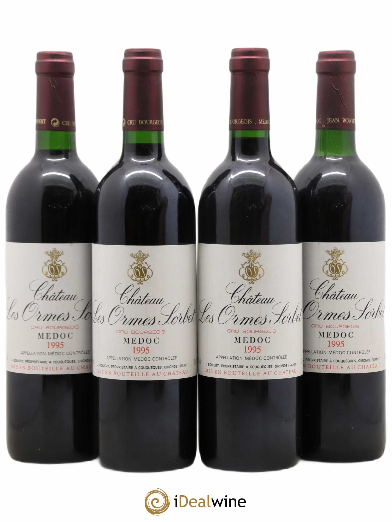 Château les Ormes Sorbet Cru Bourgeois (sans prix de réserve) 1995 - Lot de 4 bouteilles - 0