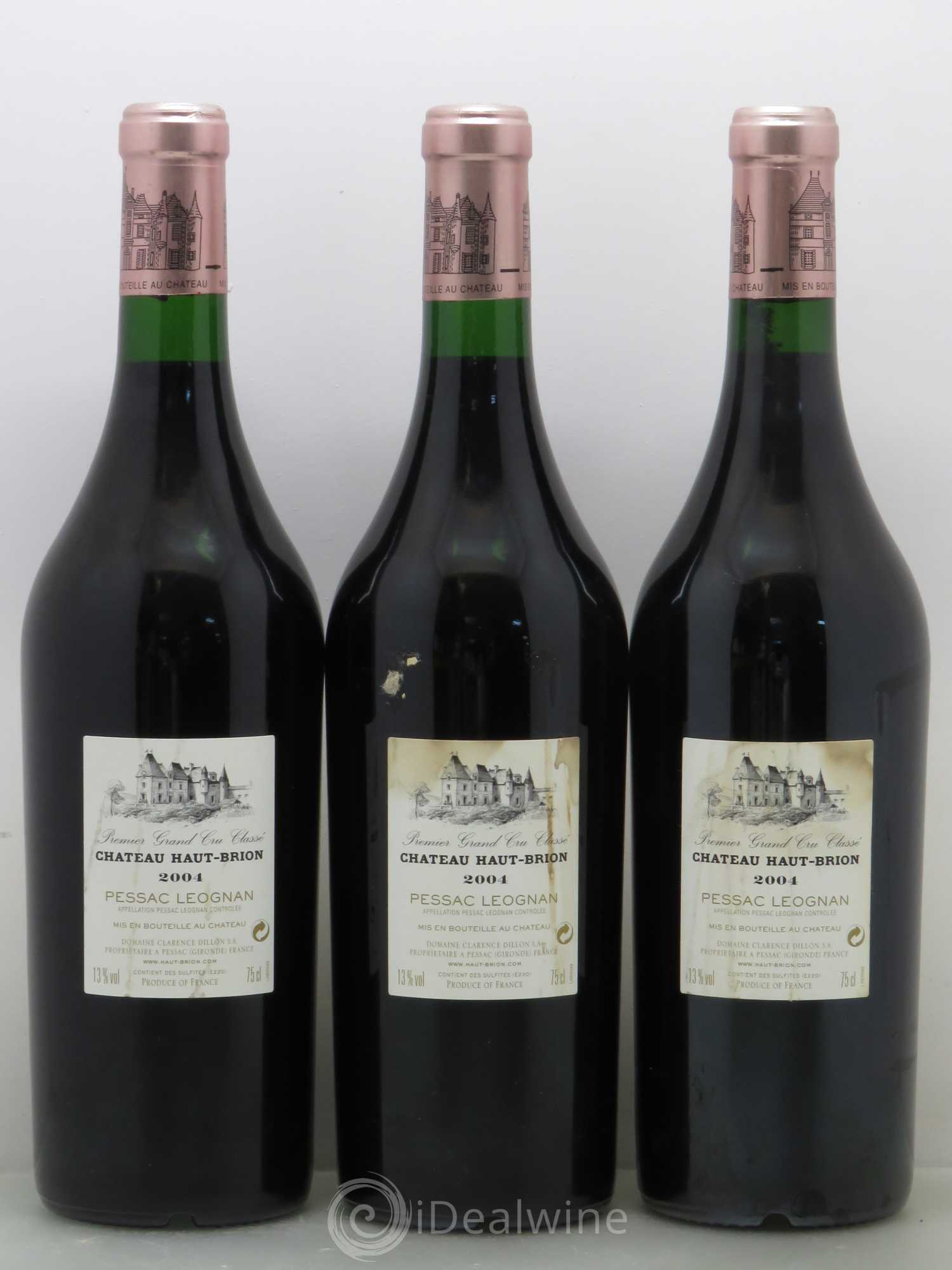 Château Haut Brion 1er Grand Cru Classé 2004 - Lot de 12 bouteilles - 2