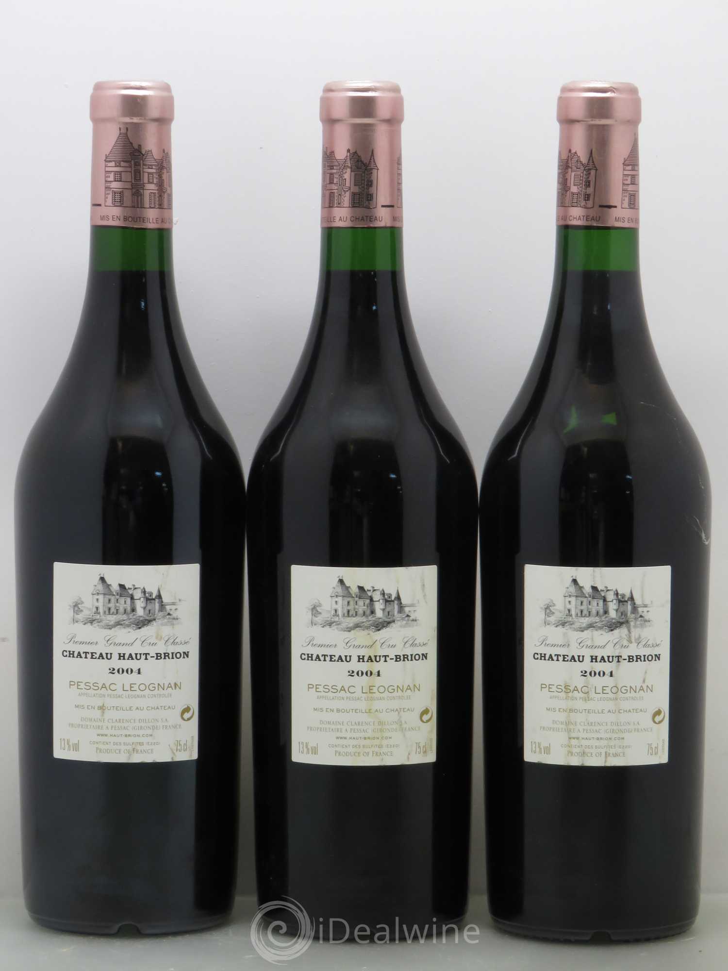 Château Haut Brion 1er Grand Cru Classé 2004 - Lot de 12 bouteilles - 6