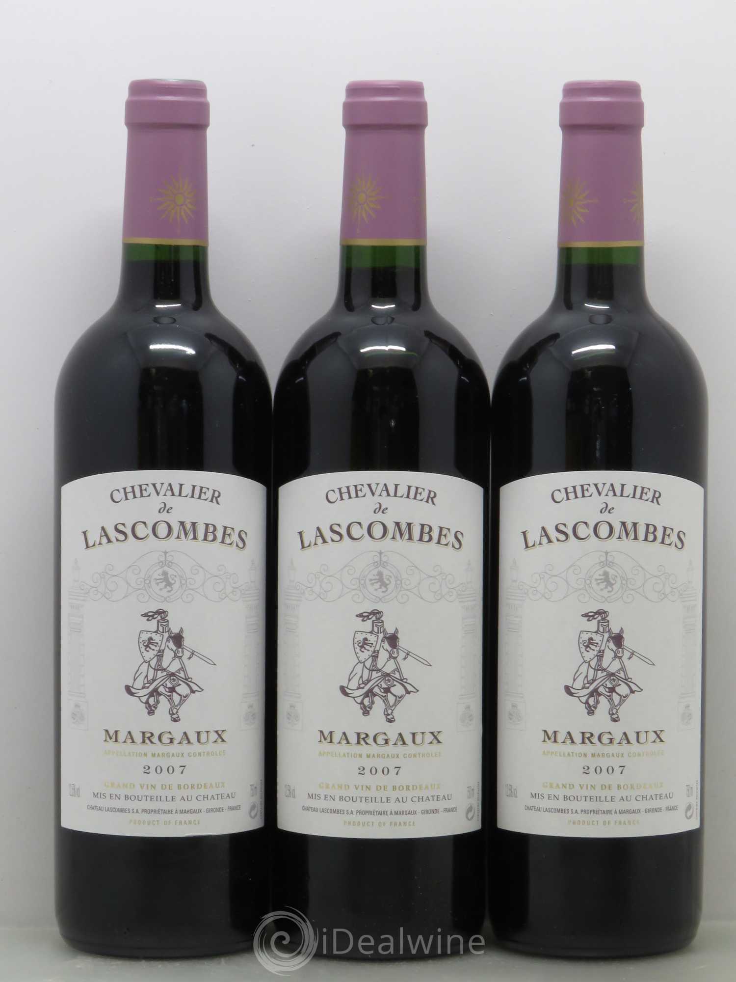 Chevalier de Lascombes Second Vin 2007 - Lot de 6 bouteilles - 1