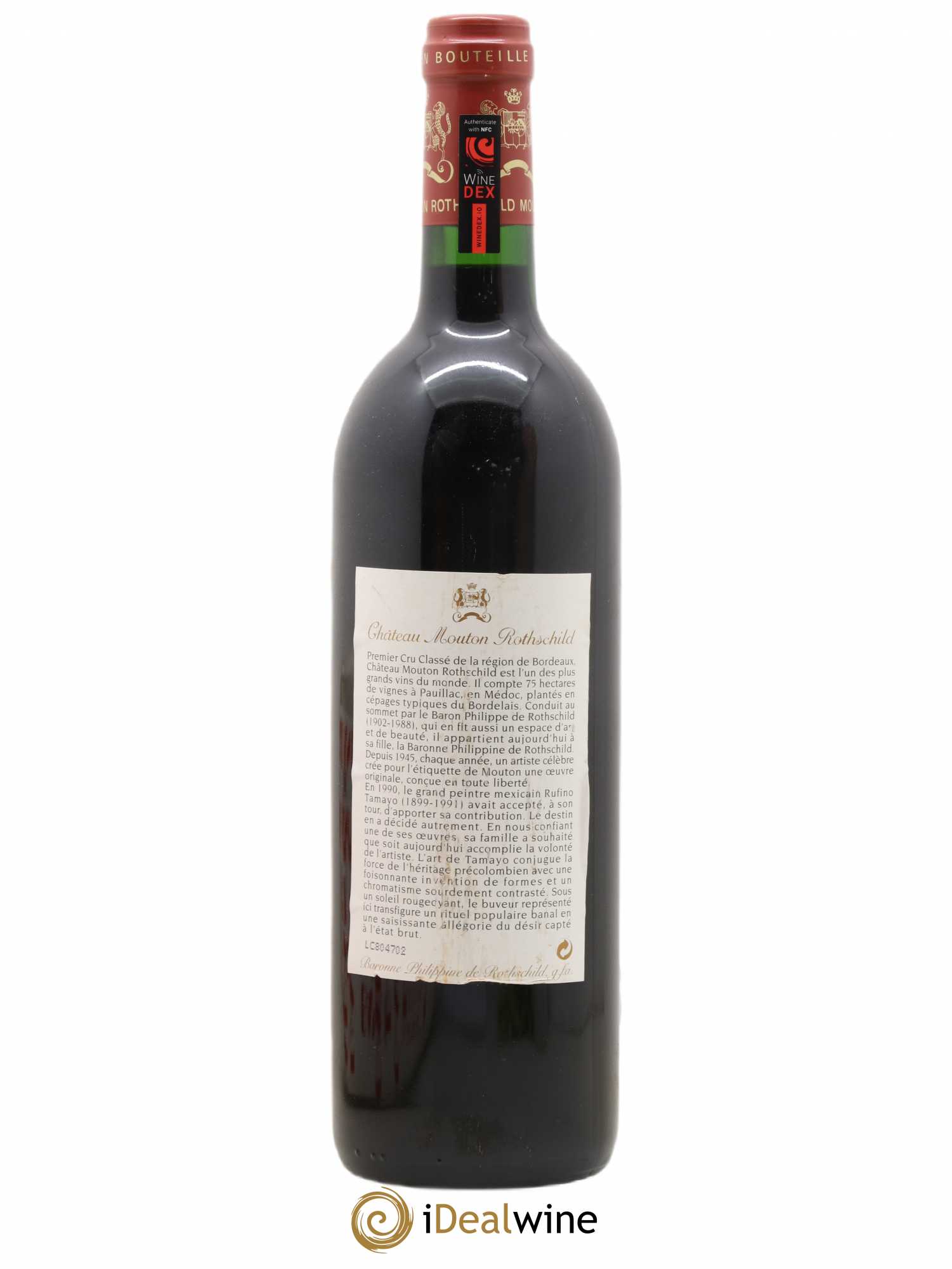 Château Mouton Rothschild 1er Grand Cru Classé 1998 - Lot de 1 bouteille - 1