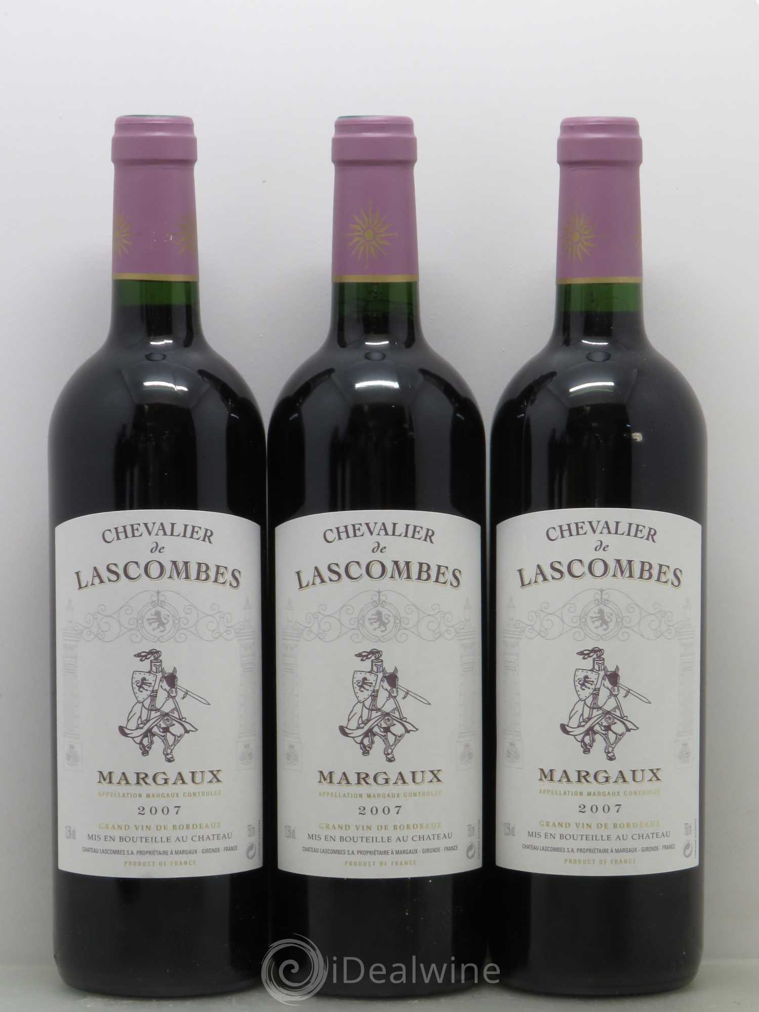 Chevalier de Lascombes Second Vin 2007 - Lot de 5 bouteilles - 1
