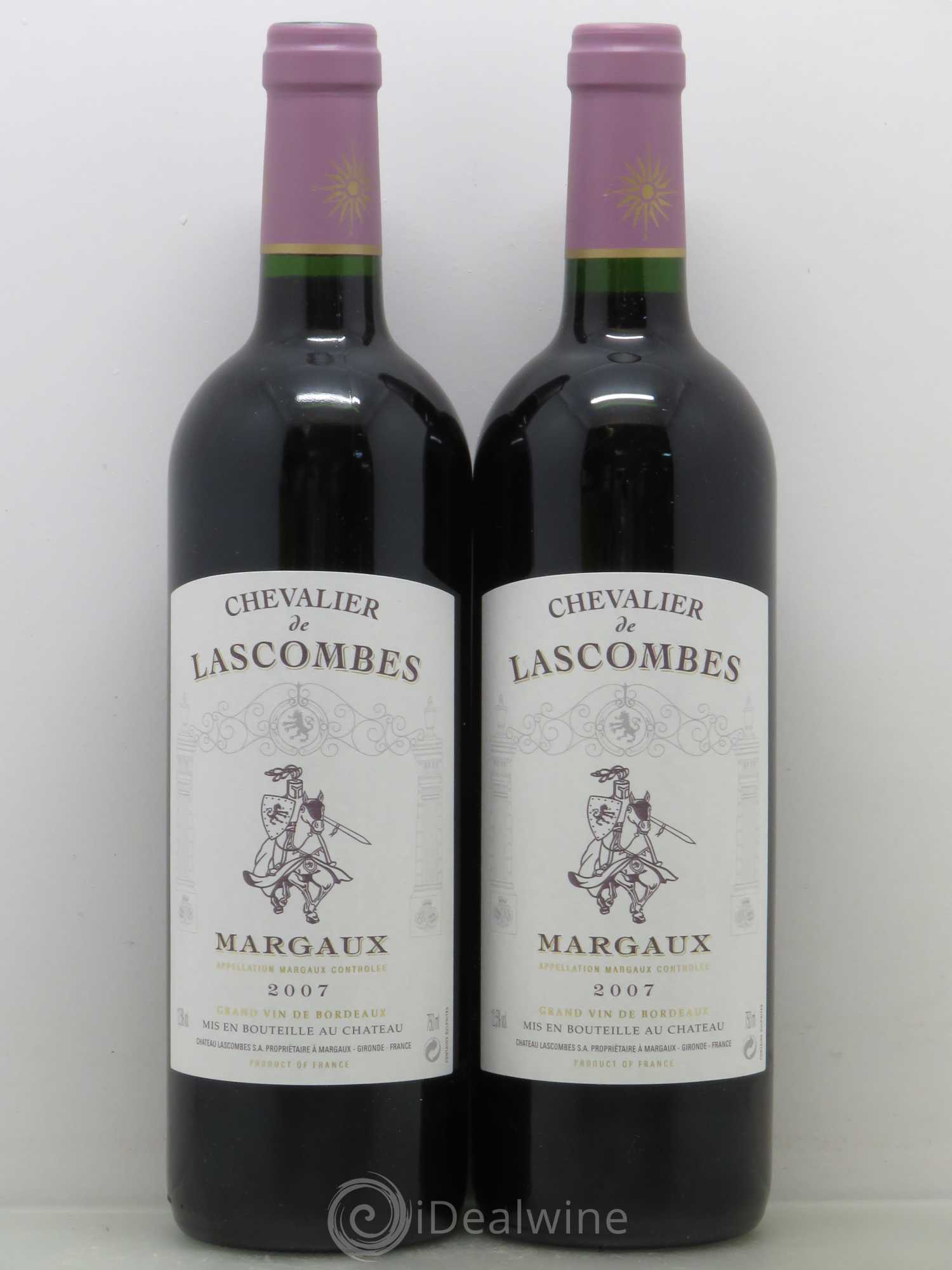 Chevalier de Lascombes Second Vin 2007 - Lot de 5 bouteilles - 2