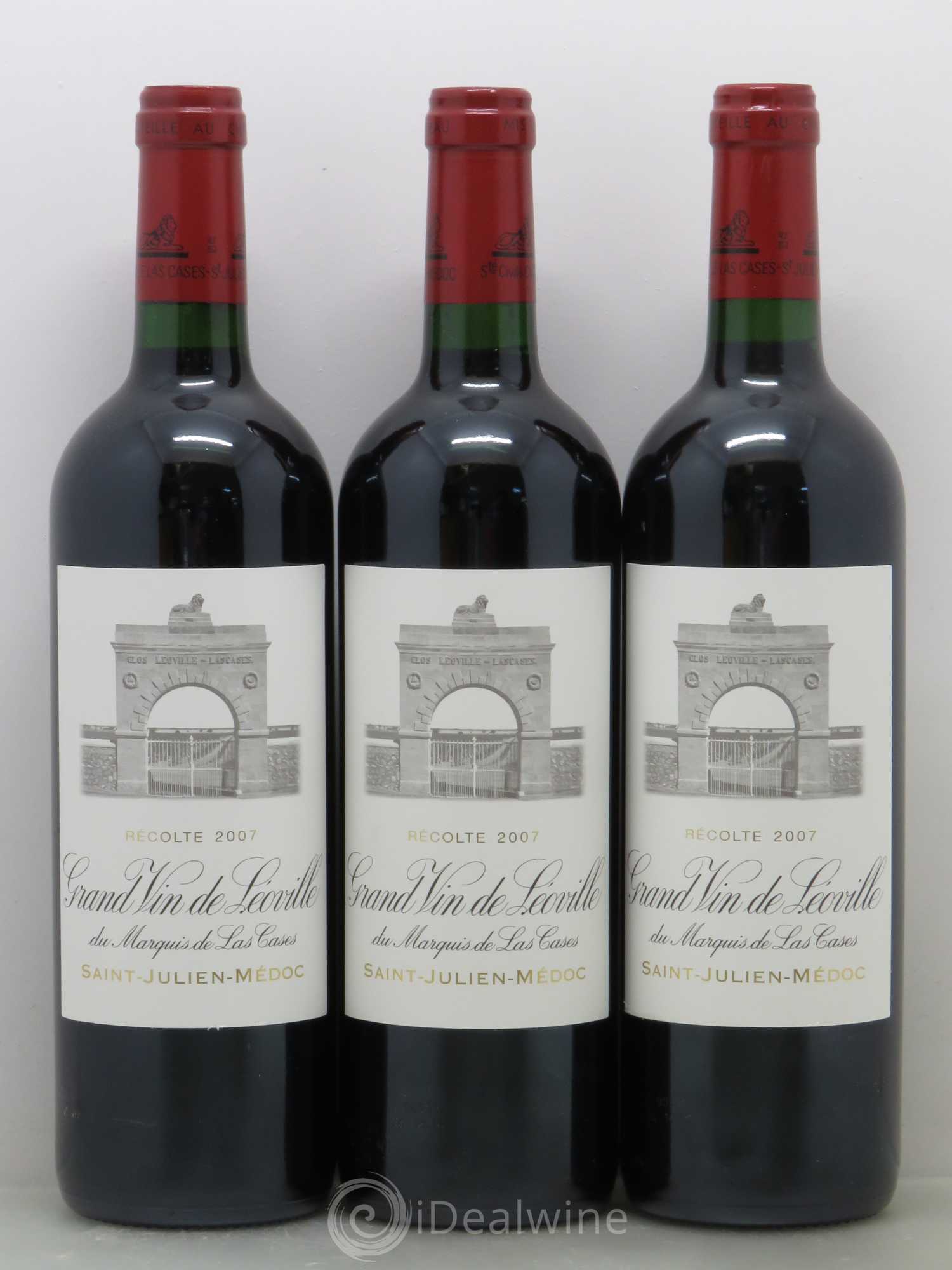 Château Léoville Las Cases 2ème Grand Cru Classé 2007 - Lot de 12 bouteilles - 1