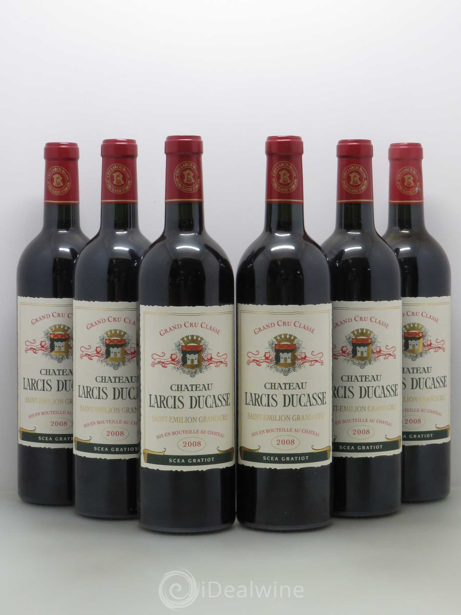 Château Larcis Ducasse 1er Grand Cru Classé B 2008 - Lot de 6 bouteilles - 0