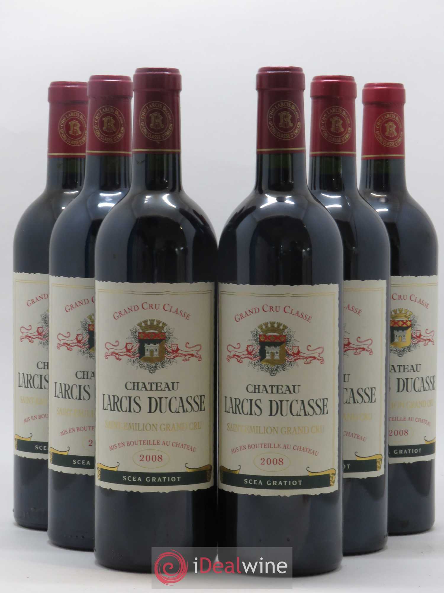 Château Larcis Ducasse 1er Grand Cru Classé B 2008 - Lot de 6 bouteilles - 0