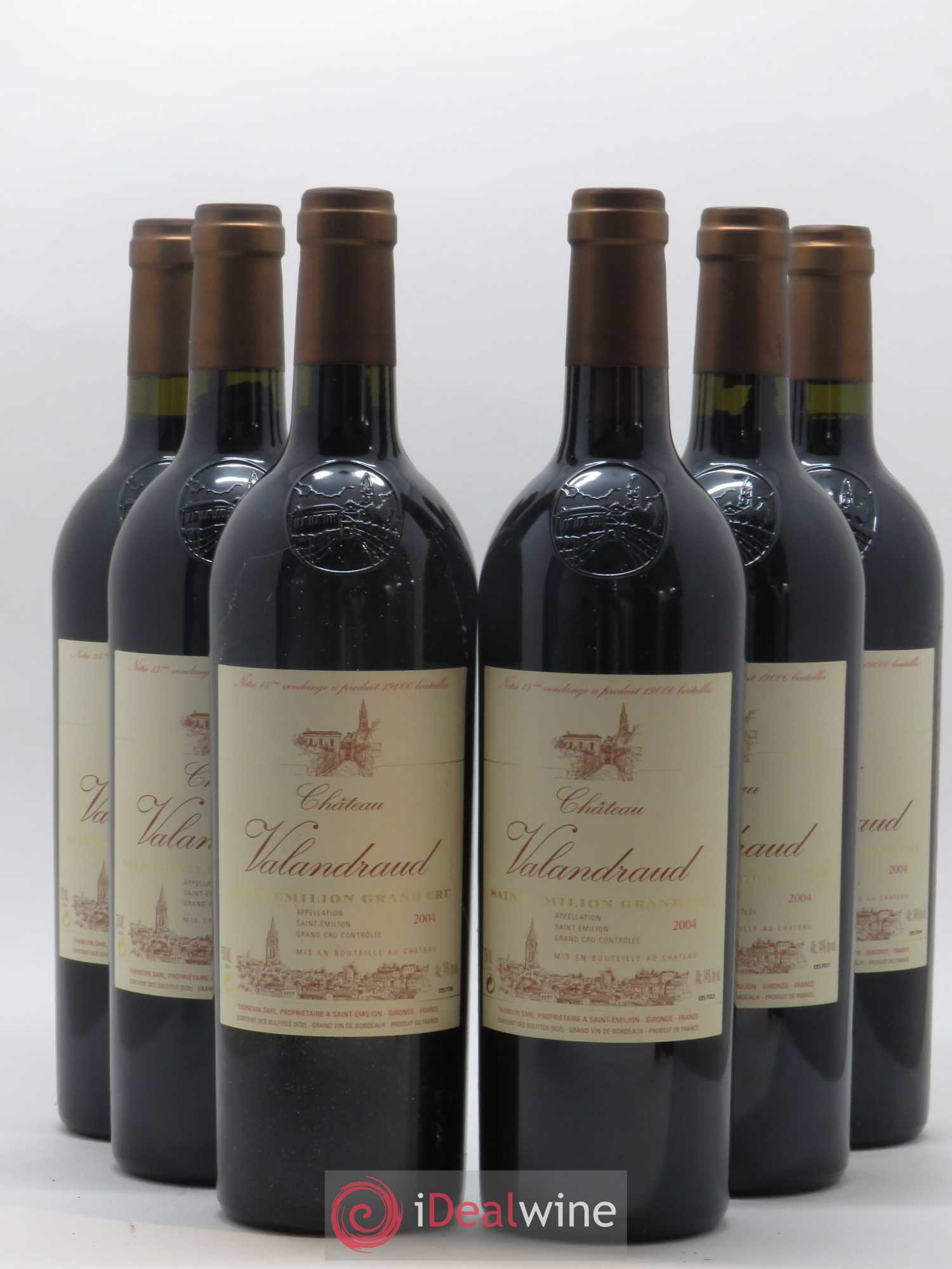 Château de Valandraud 2004 - Lot de 6 bouteilles - 0