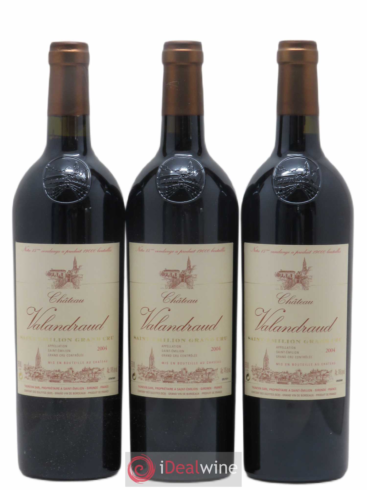 Château de Valandraud (sans prix de réserve) 2004 - Lot de 3 bouteilles - 0