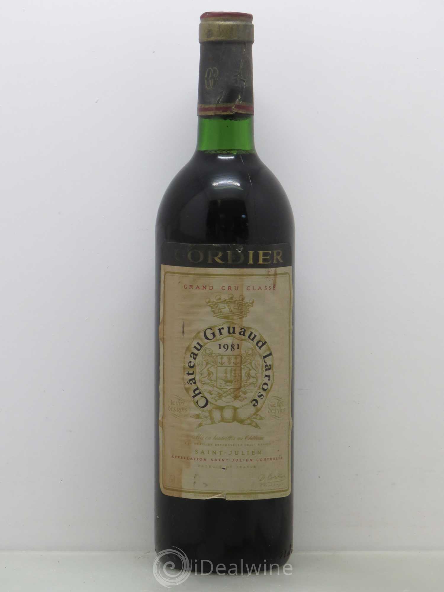 Château Gruaud Larose 2ème Grand Cru Classé 1981 - Lot de 1 bouteille - 0