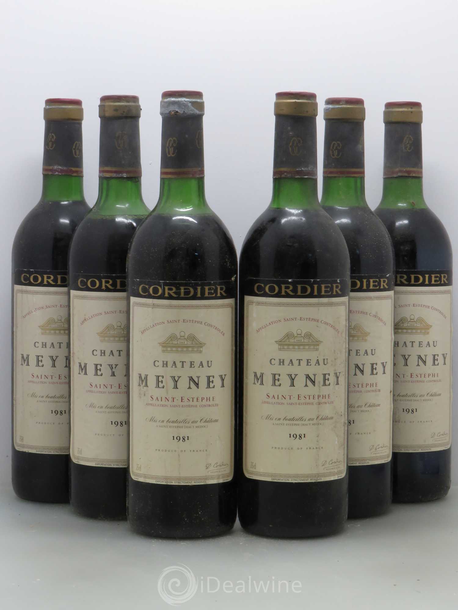 Château Meyney (sans prix de réserve) 1981 - Lot de 6 bouteilles - 0