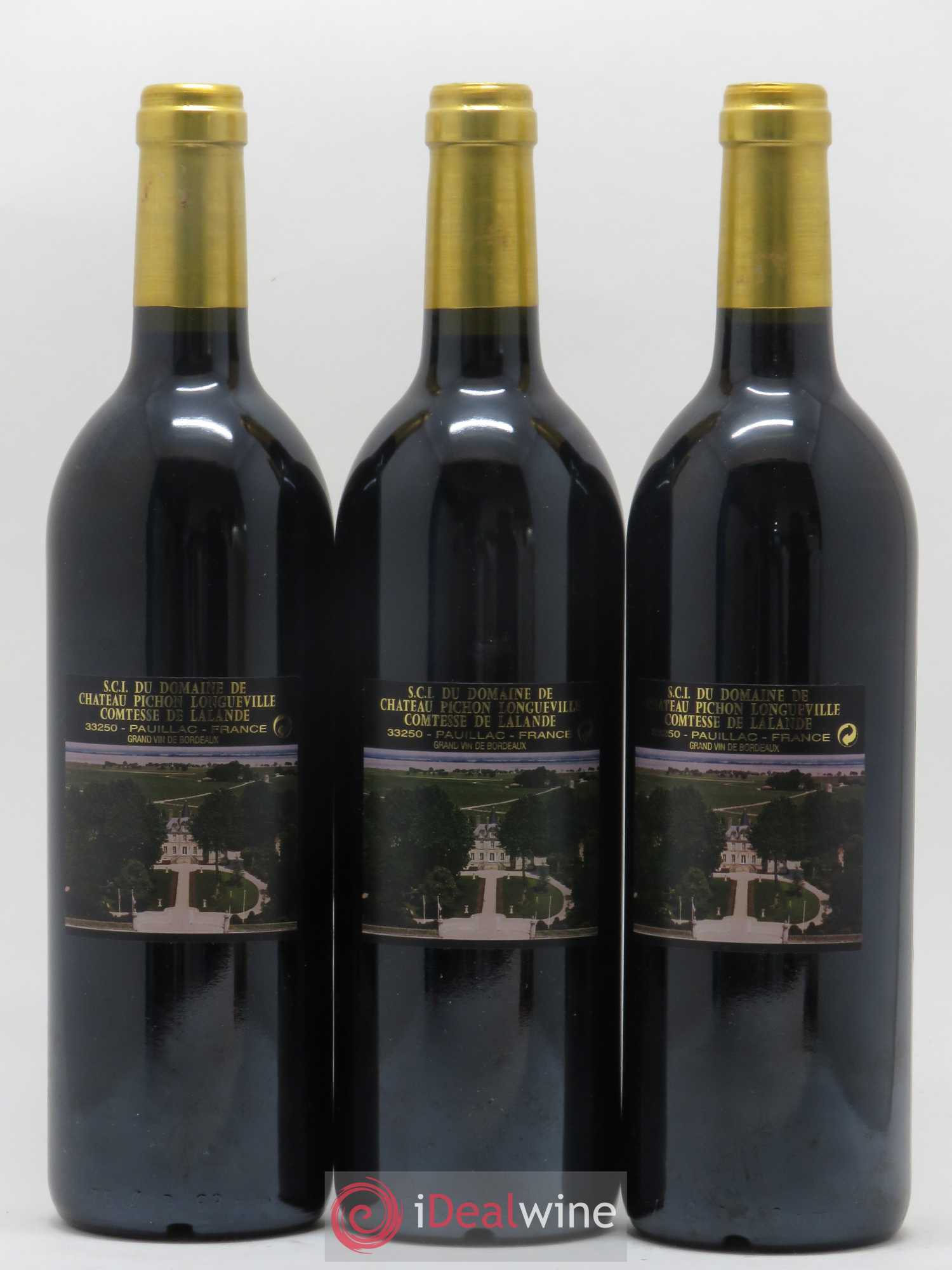 Château Pichon Longueville Comtesse de Lalande 2ème Grand Cru Classé 2000 - Lotto di 3 bottiglie - 1
