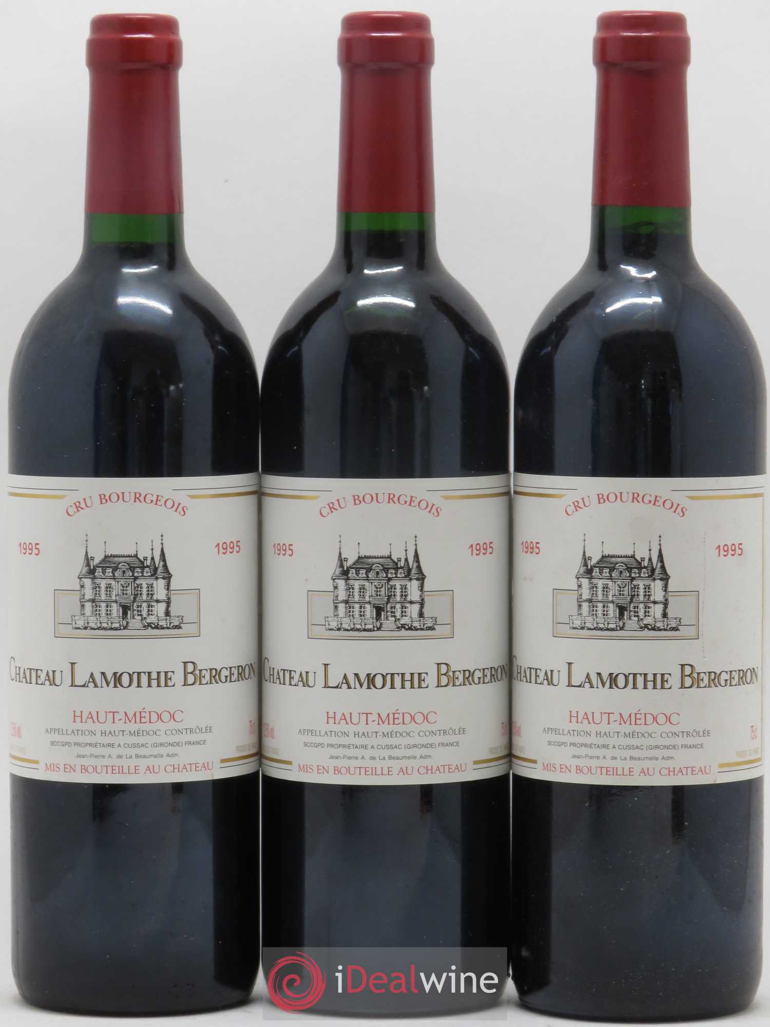 Château Lamothe Bergeron Cru Bourgeois 1995 - Lot de 12 bouteilles - 3