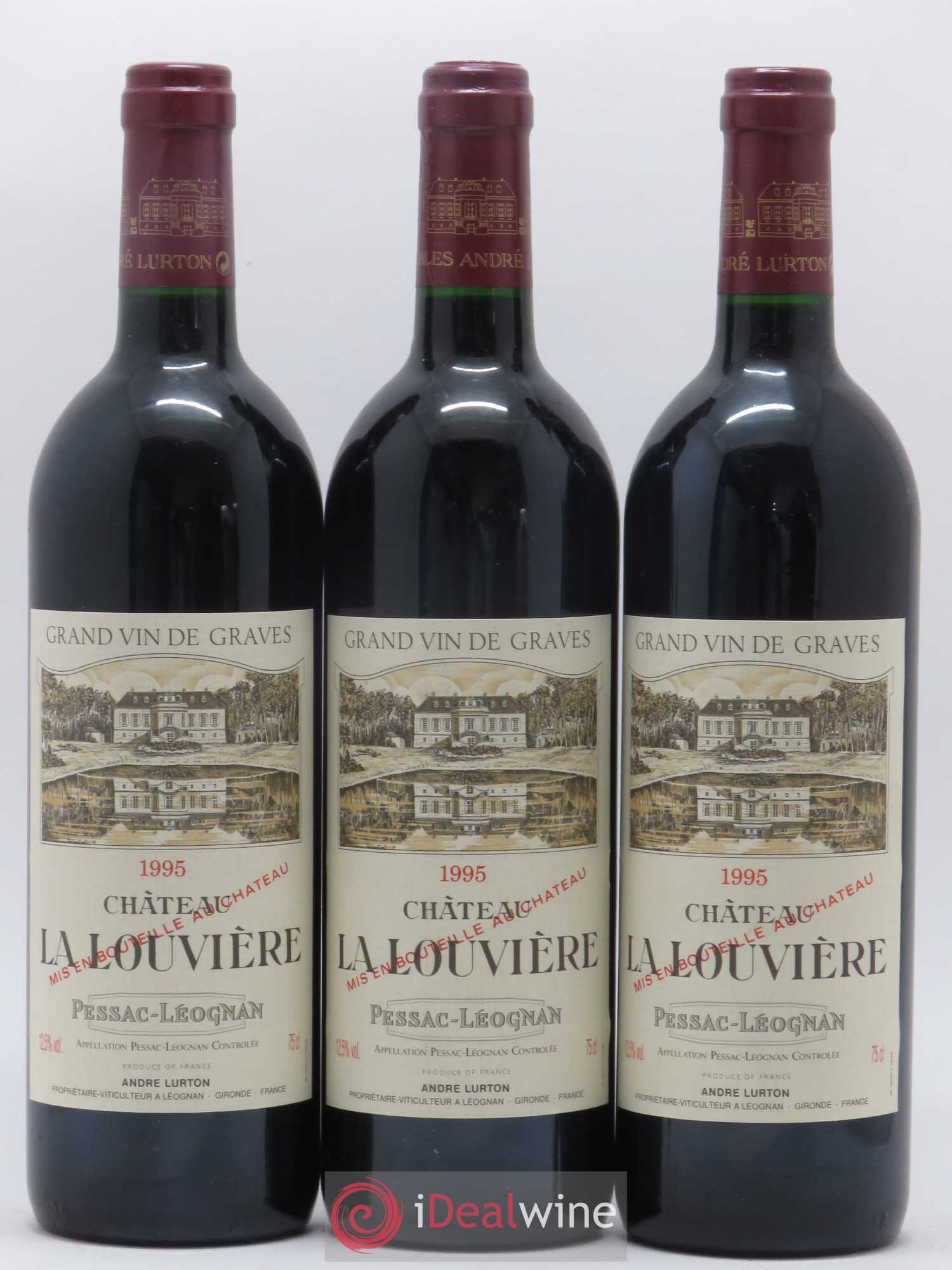 Château la Louvière 1995 - Lot de 12 bouteilles - 1