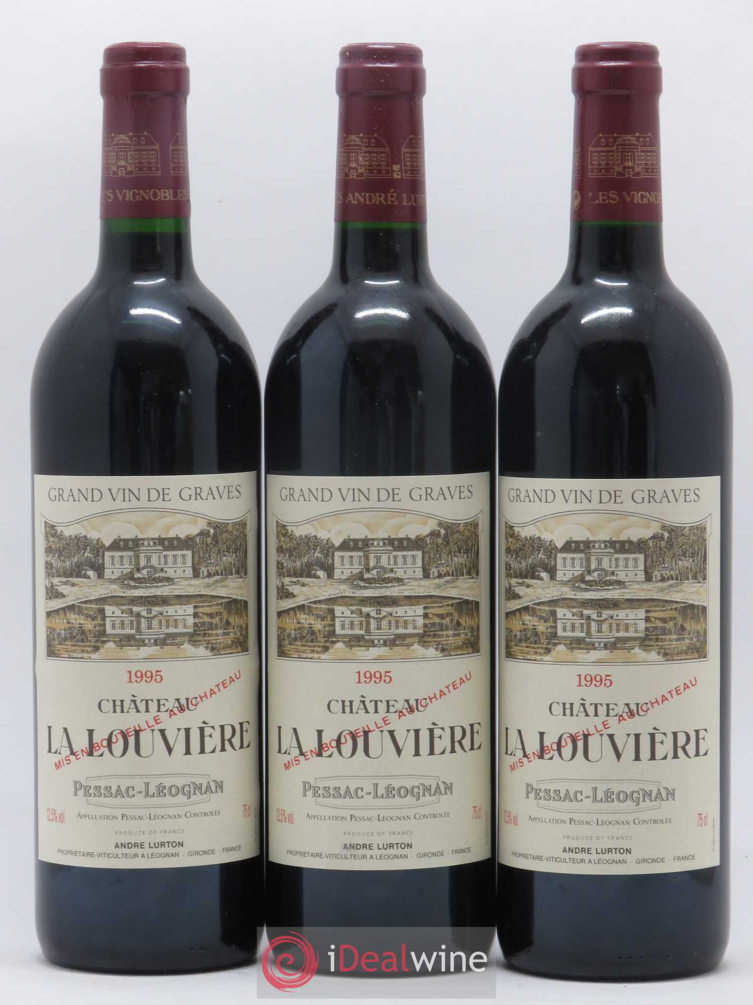 Château la Louvière 1995 - Lot de 12 bouteilles - 2