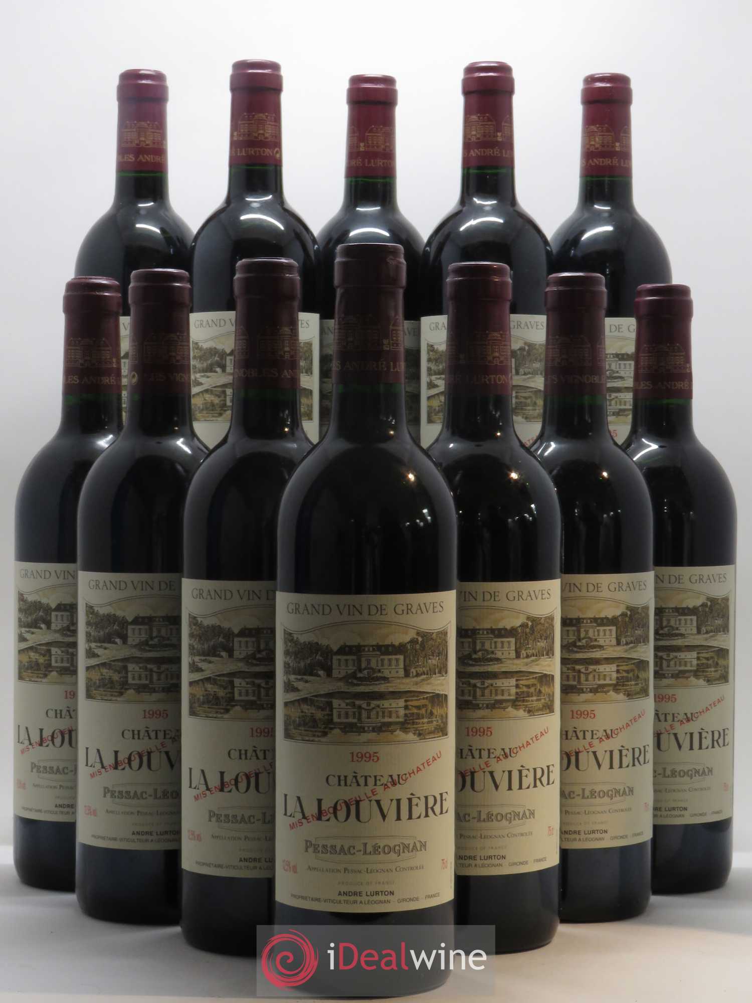 Château la Louvière 1995 - Lot de 12 bouteilles - 0
