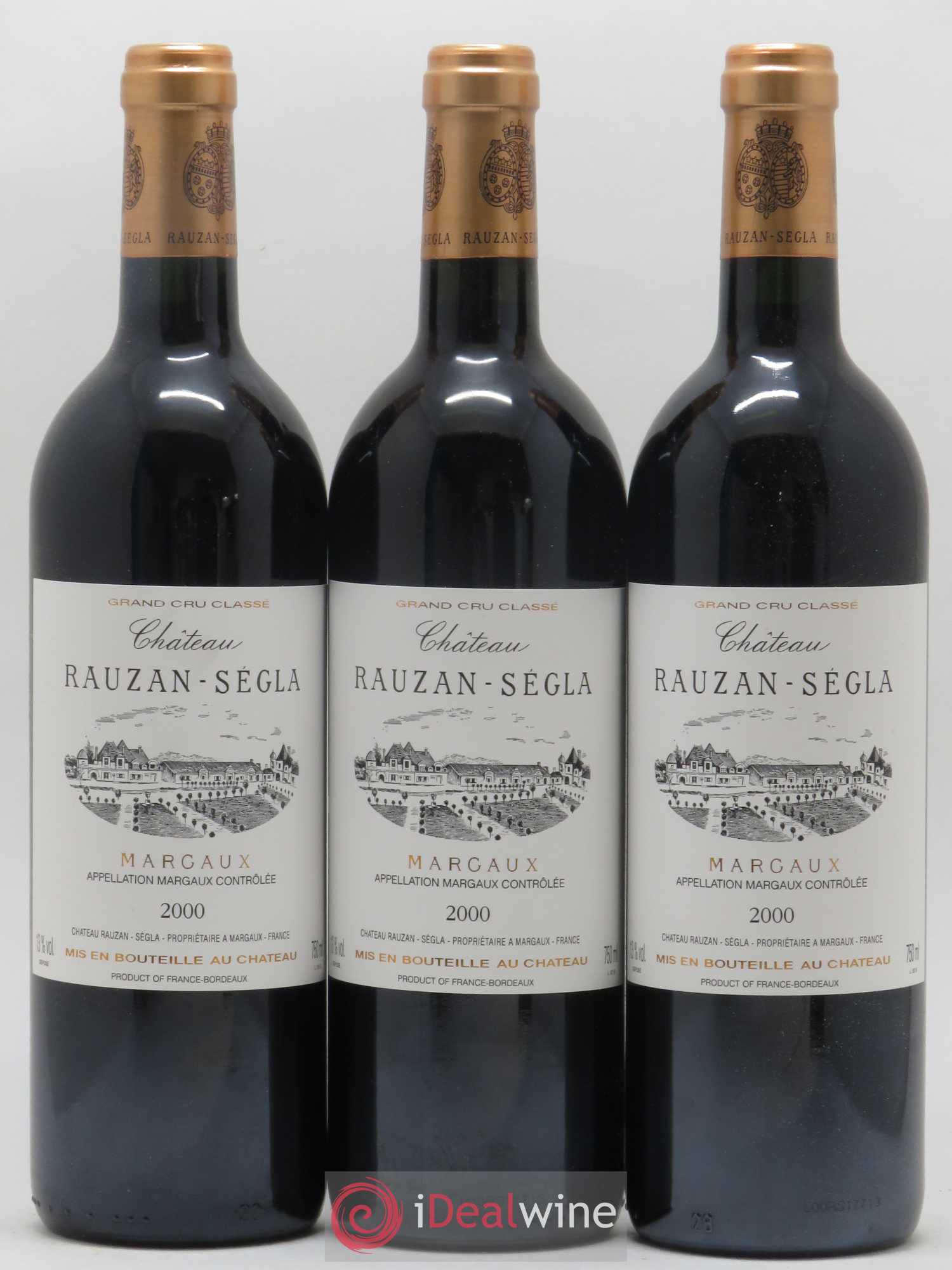Château Rauzan Ségla Grand Cru Classé 2000 - Lot de 12 bouteilles - 1