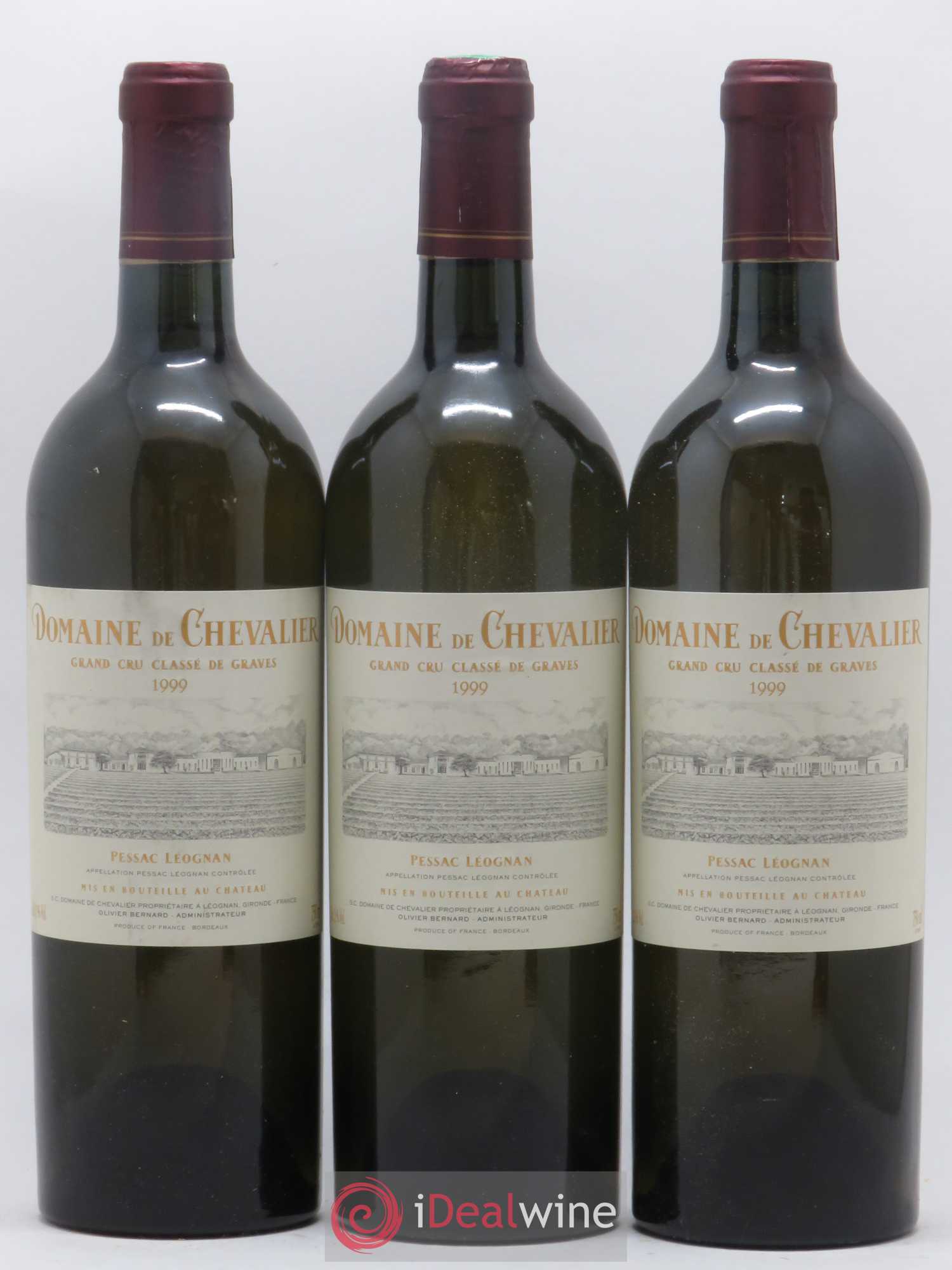 Domaine de Chevalier Cru Classé de Graves 1999 - Lot de 3 bouteilles - 0