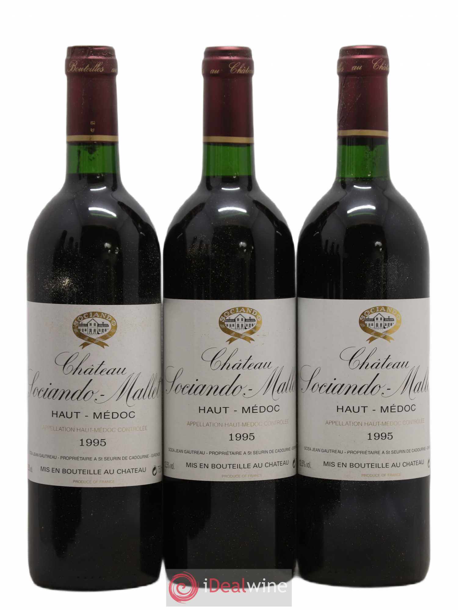 Château Sociando Mallet 1995 - Lot de 12 bouteilles - 3