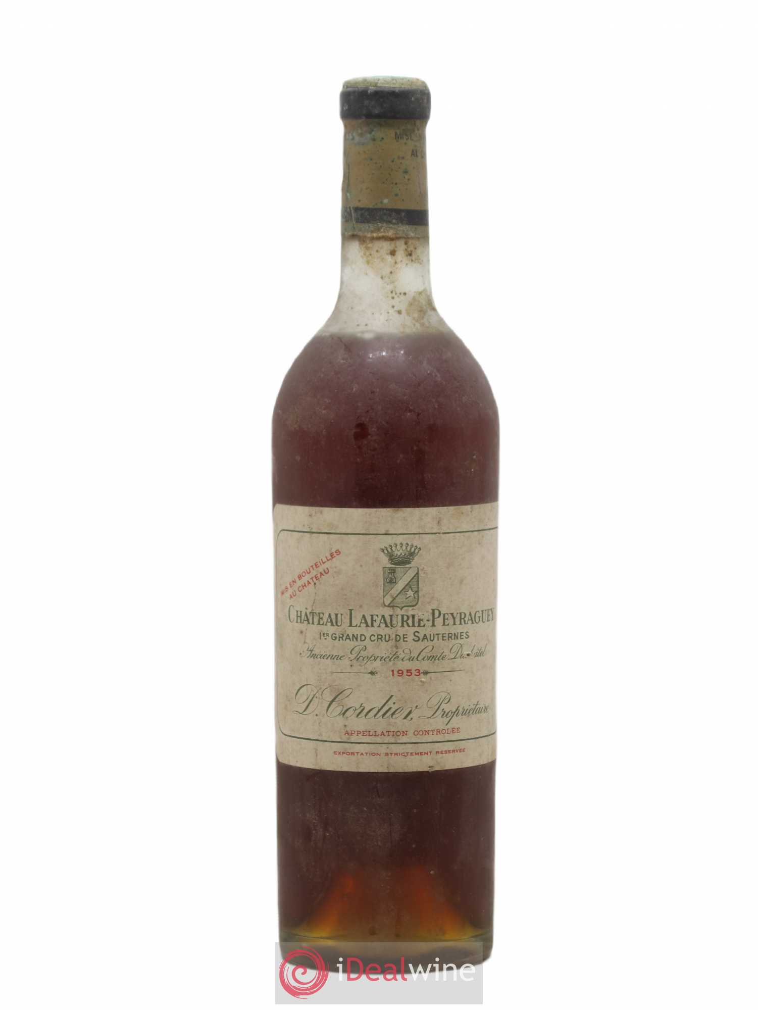 Château Lafaurie-Peyraguey 1er Grand Cru Classé 1953 - Lotto di 1 bottiglia - 0