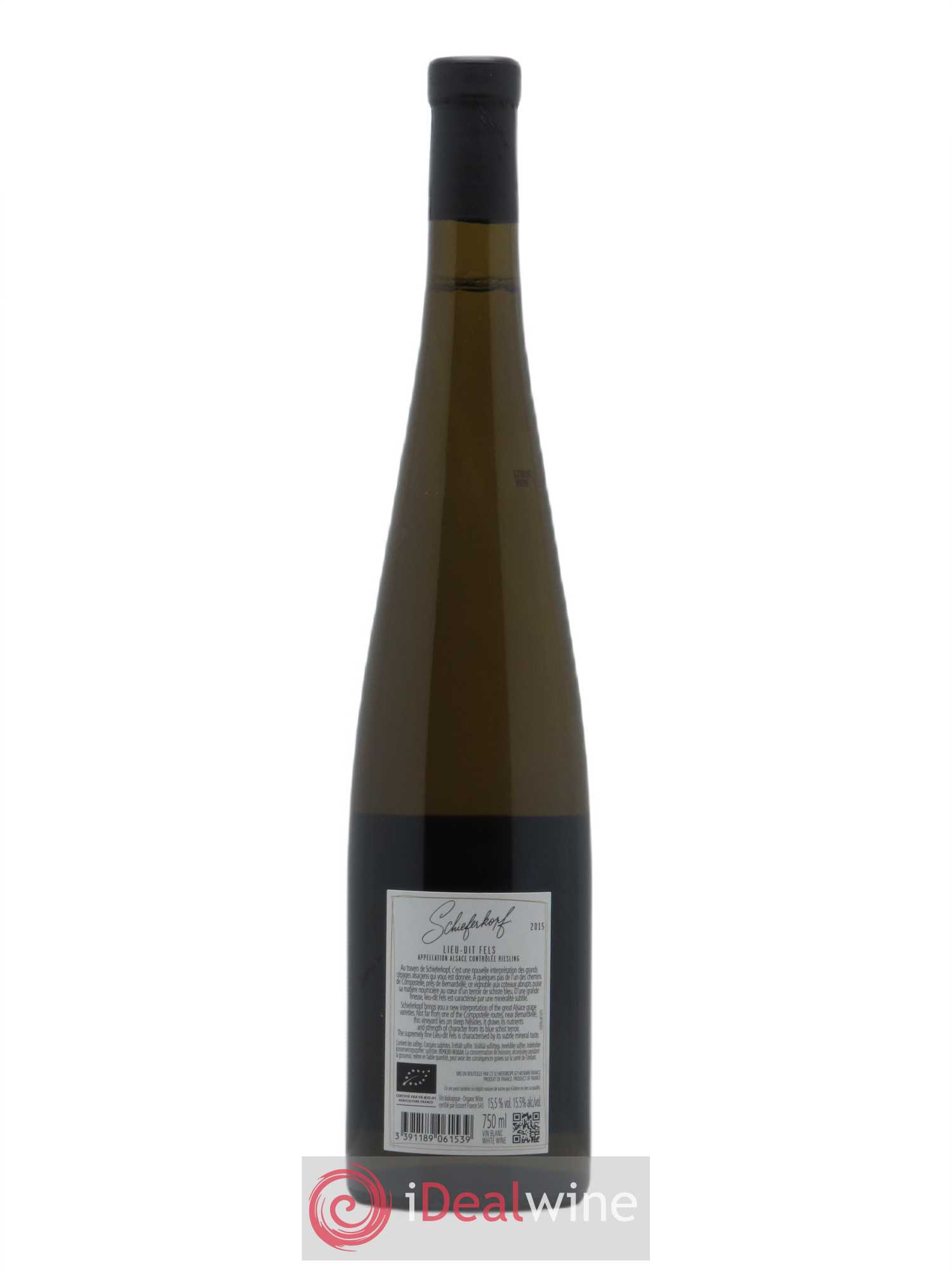 Alsace Riesling Lieu-dit Fels Schieferkopf - Chapoutier 2015 - Lot de 1 bouteille - 1