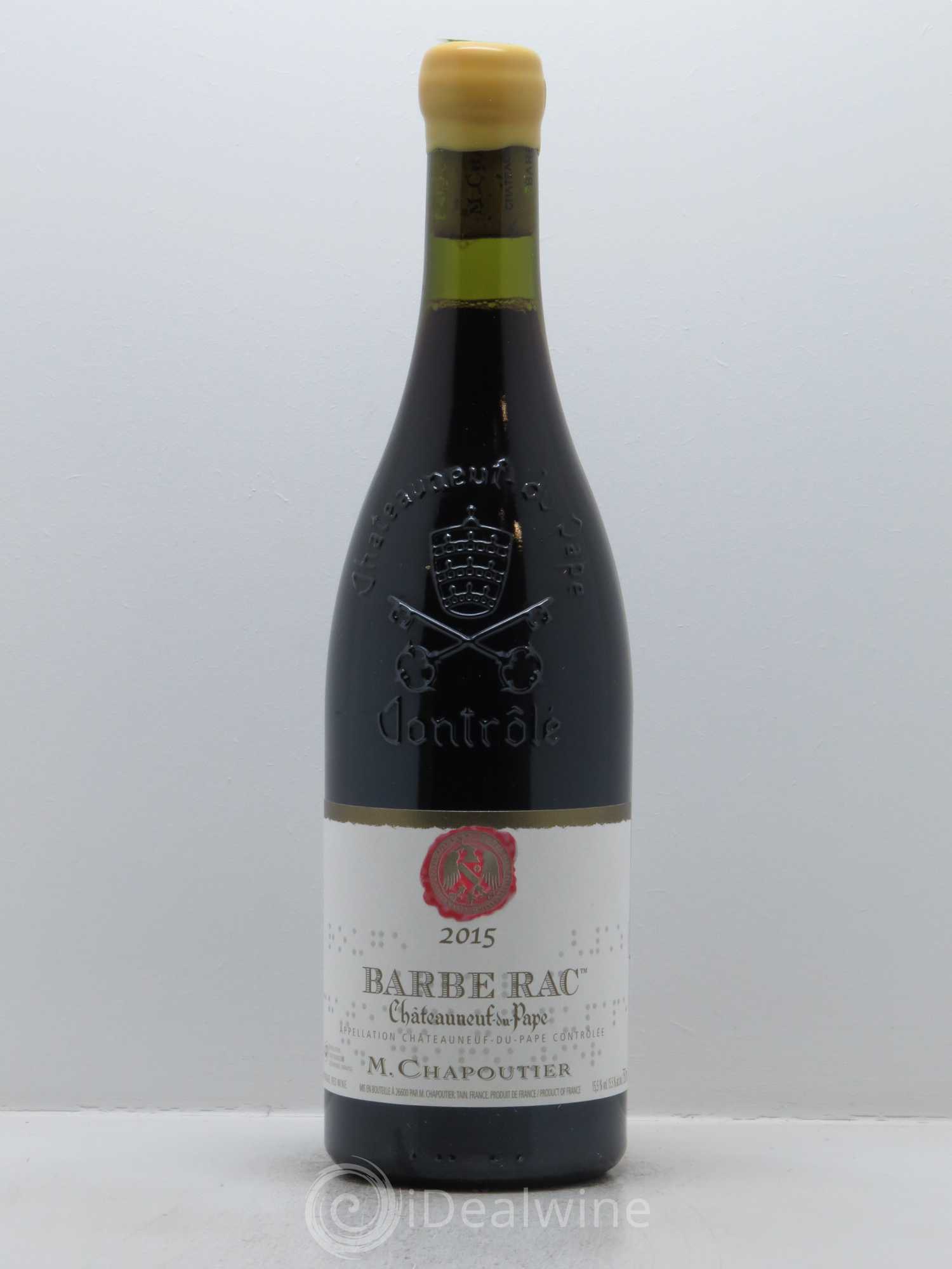 Châteauneuf-du-Pape Barbe Rac Chapoutier 2015 - Lot de 1 bouteille - 0