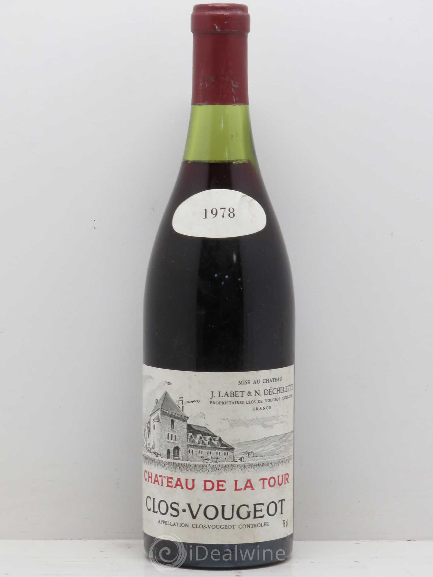 Clos de Vougeot Grand Cru Château de La Tour 1978 - Lot de 1 bouteille - 0