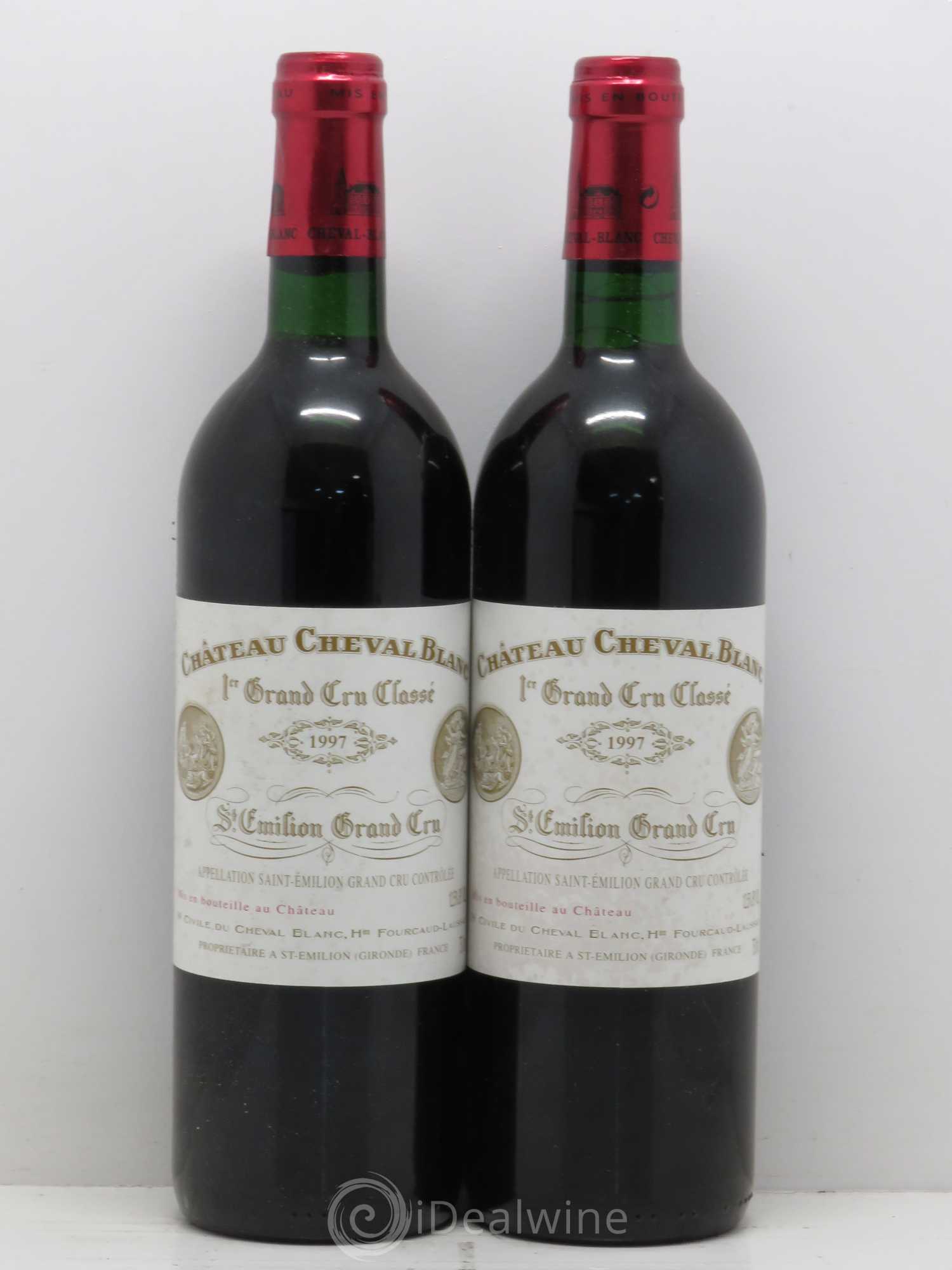 Château Cheval Blanc 1er Grand Cru Classé A 1997 - Lot de 2 bouteilles - 0