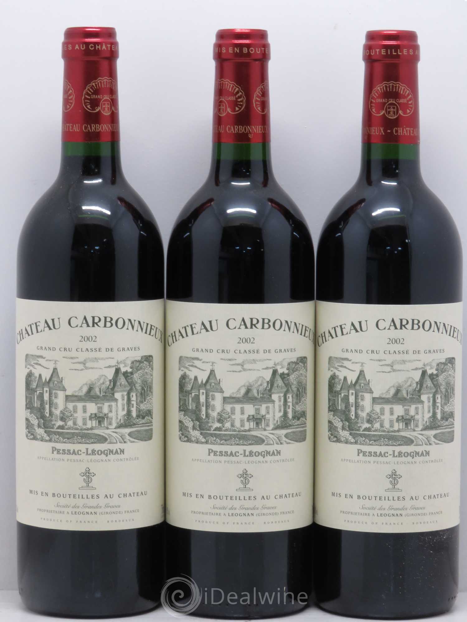 Château Carbonnieux Cru Classé de Graves 2002 - Lot de 12 bouteilles - 2