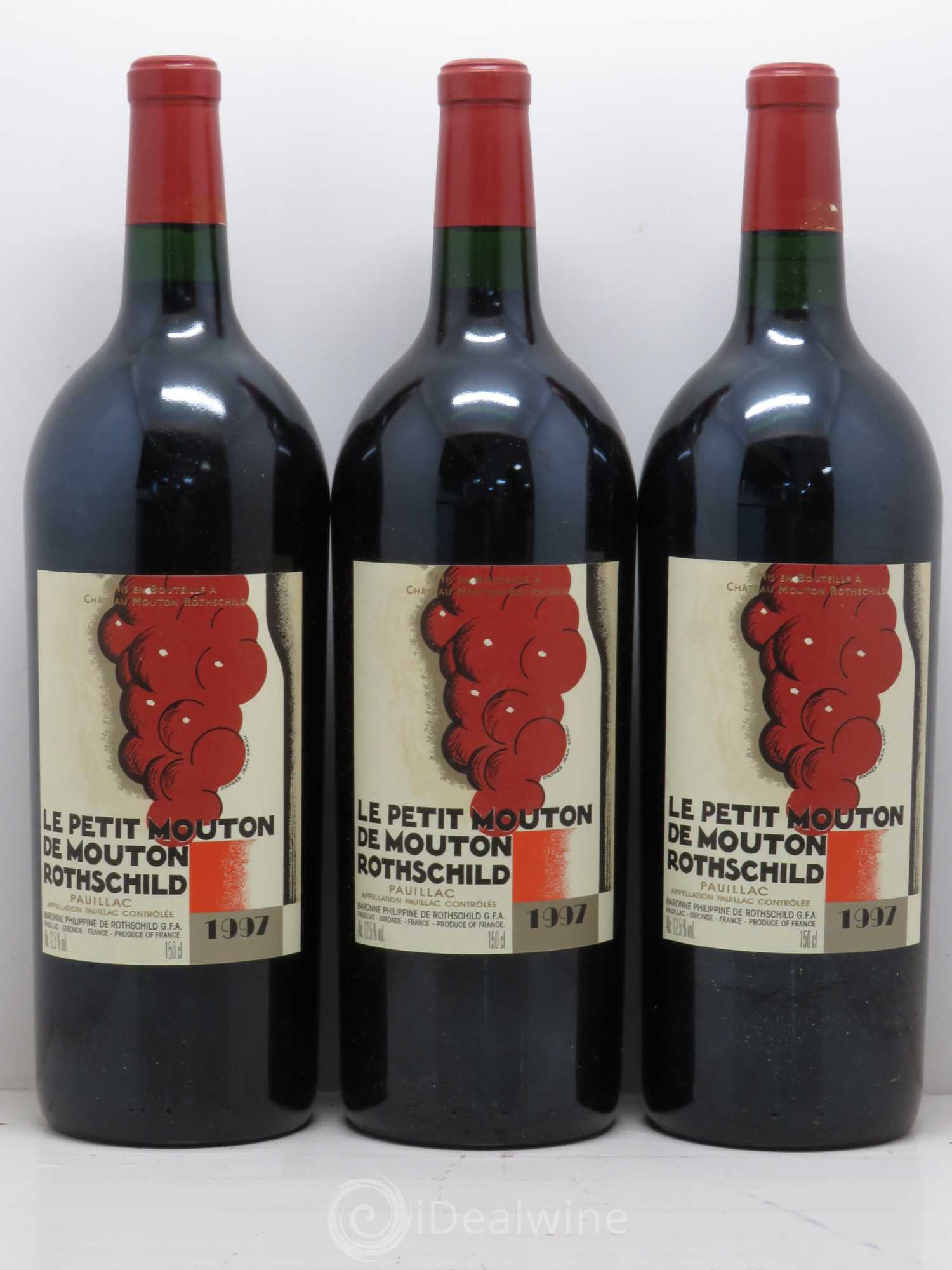 Petit Mouton Second Vin 1997 - Lot de 3 magnums - 0