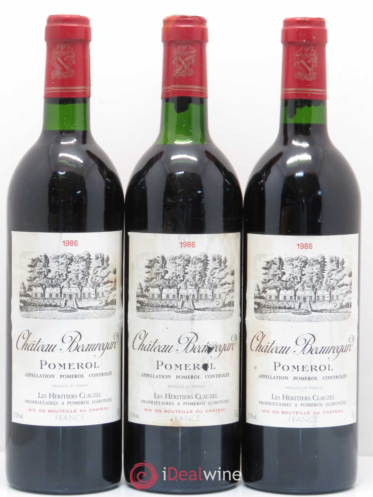 Château Beauregard 1986 - Lot de 5 bouteilles - 1