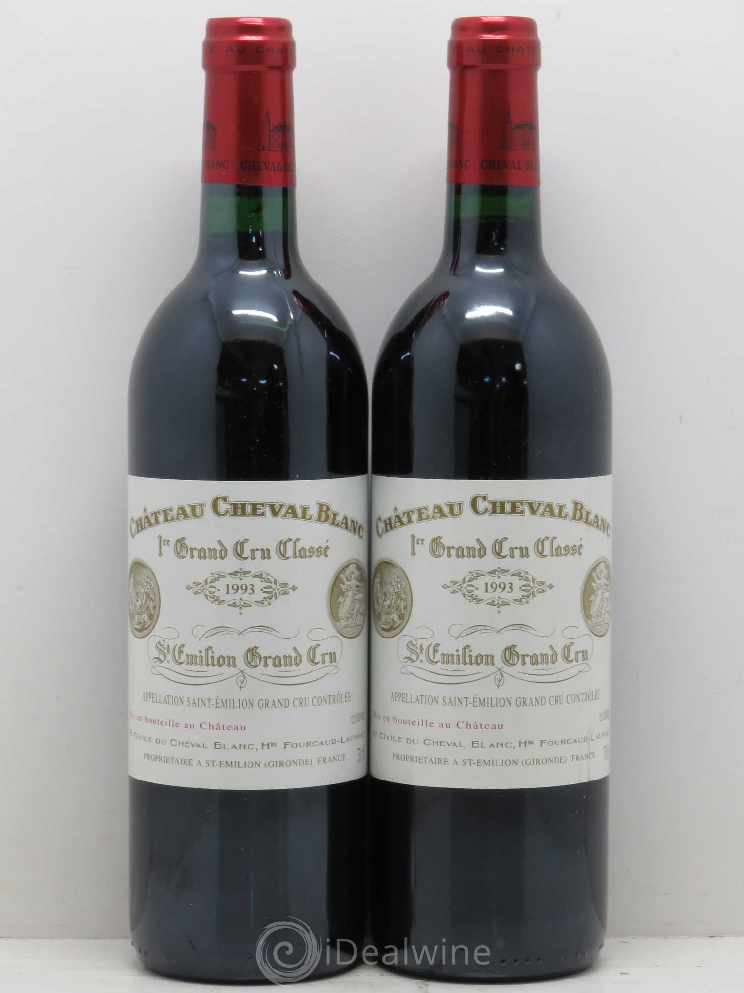 Château Cheval Blanc 1er Grand Cru Classé A 1993 - Lot de 4 bouteilles - 1
