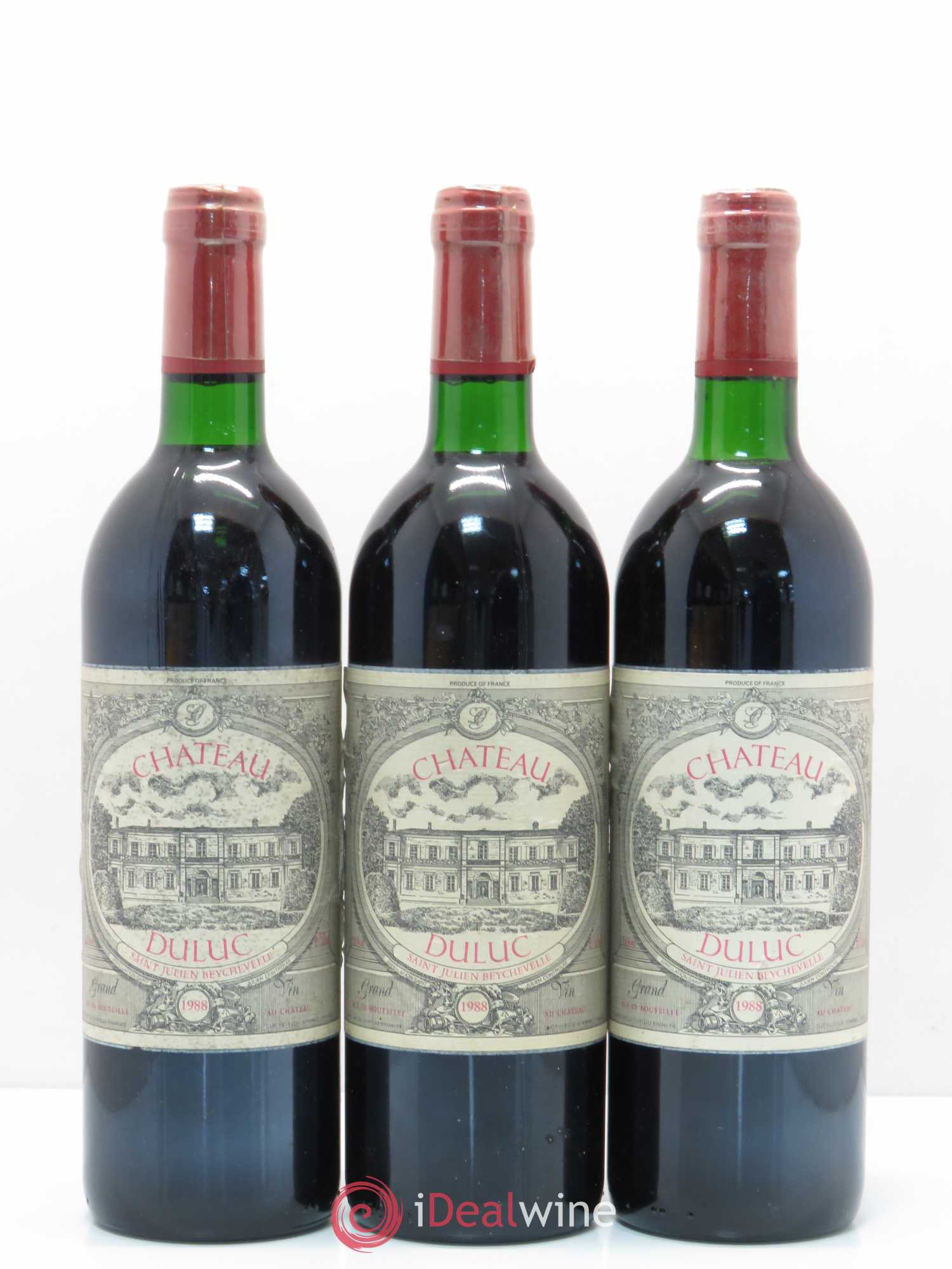 Duluc de Branaire Second Vin 1988 - Lot de 6 bouteilles - 1