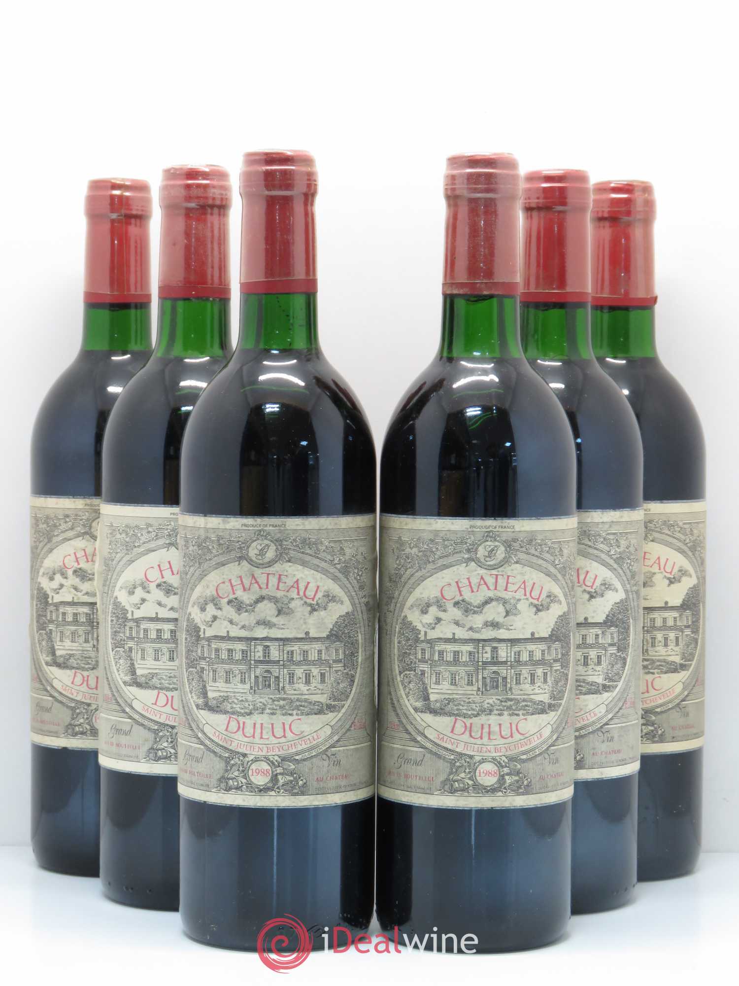 Duluc de Branaire Second Vin 1988 - Lot de 6 bouteilles - 0