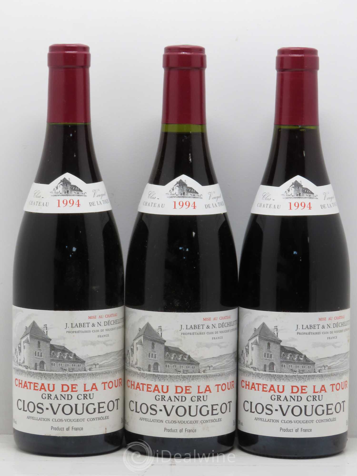 Clos de Vougeot Grand Cru Château de La Tour 1994 - Lot de 6 bouteilles - 2